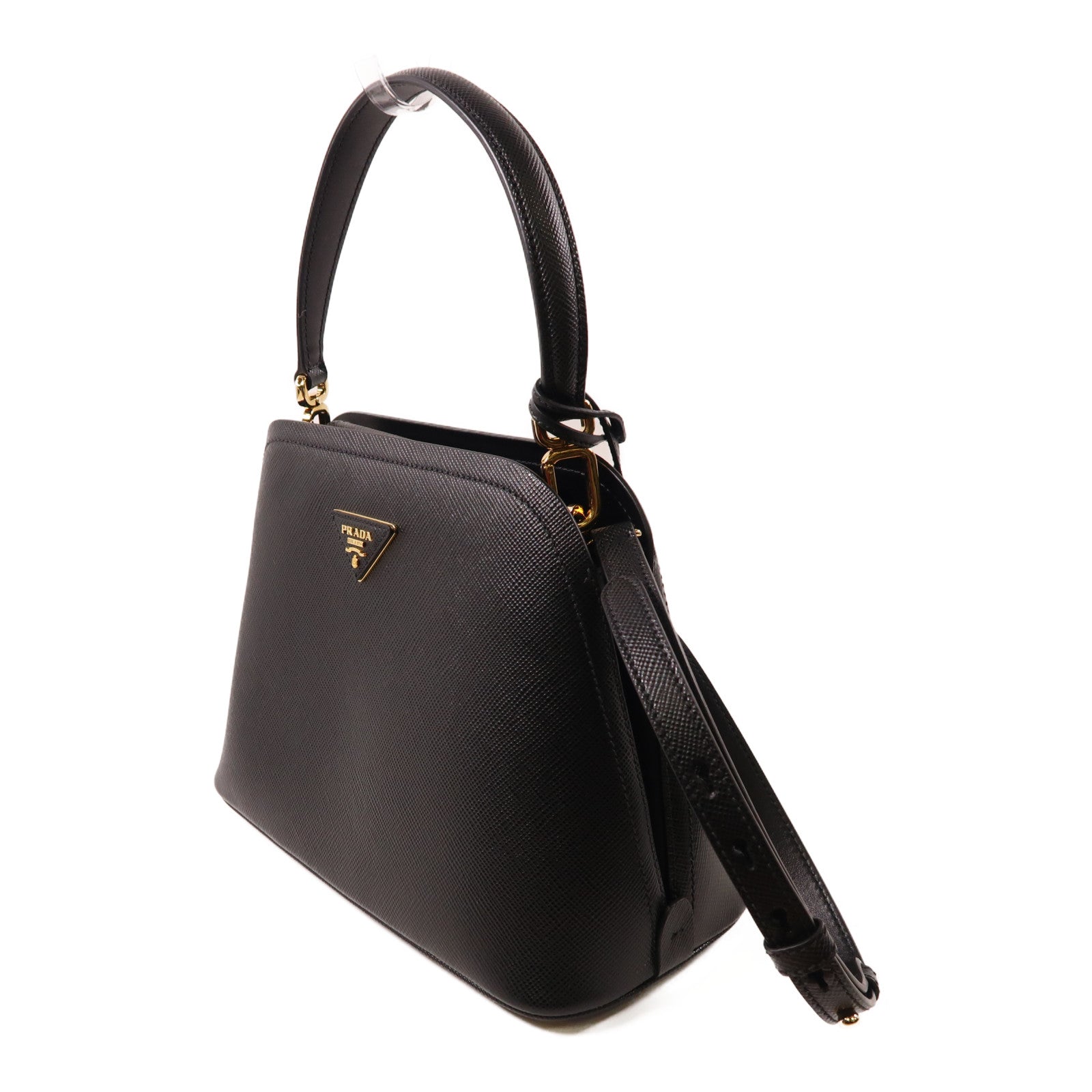 PRADA【激減優惠】 牛皮皮革2 Way Shoulder金扣手挽肩背兩用袋