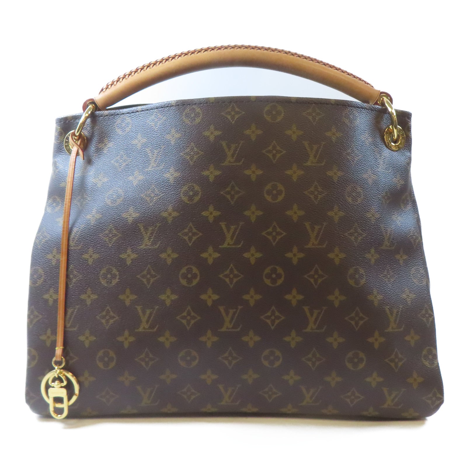 LOUIS VUITTON Monogram Artsy GM金扣肩背袋啡色