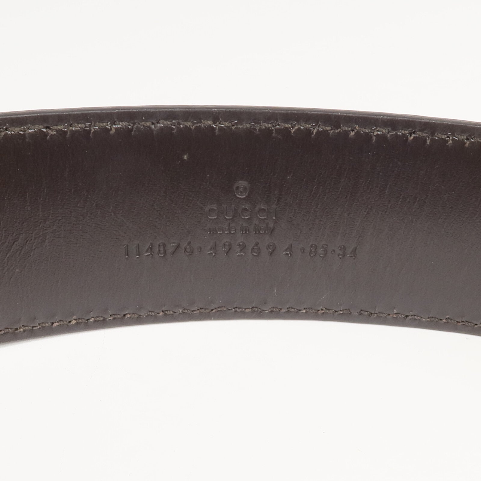 GUCCI 牛皮皮革Interlocking GG Belt皮帶