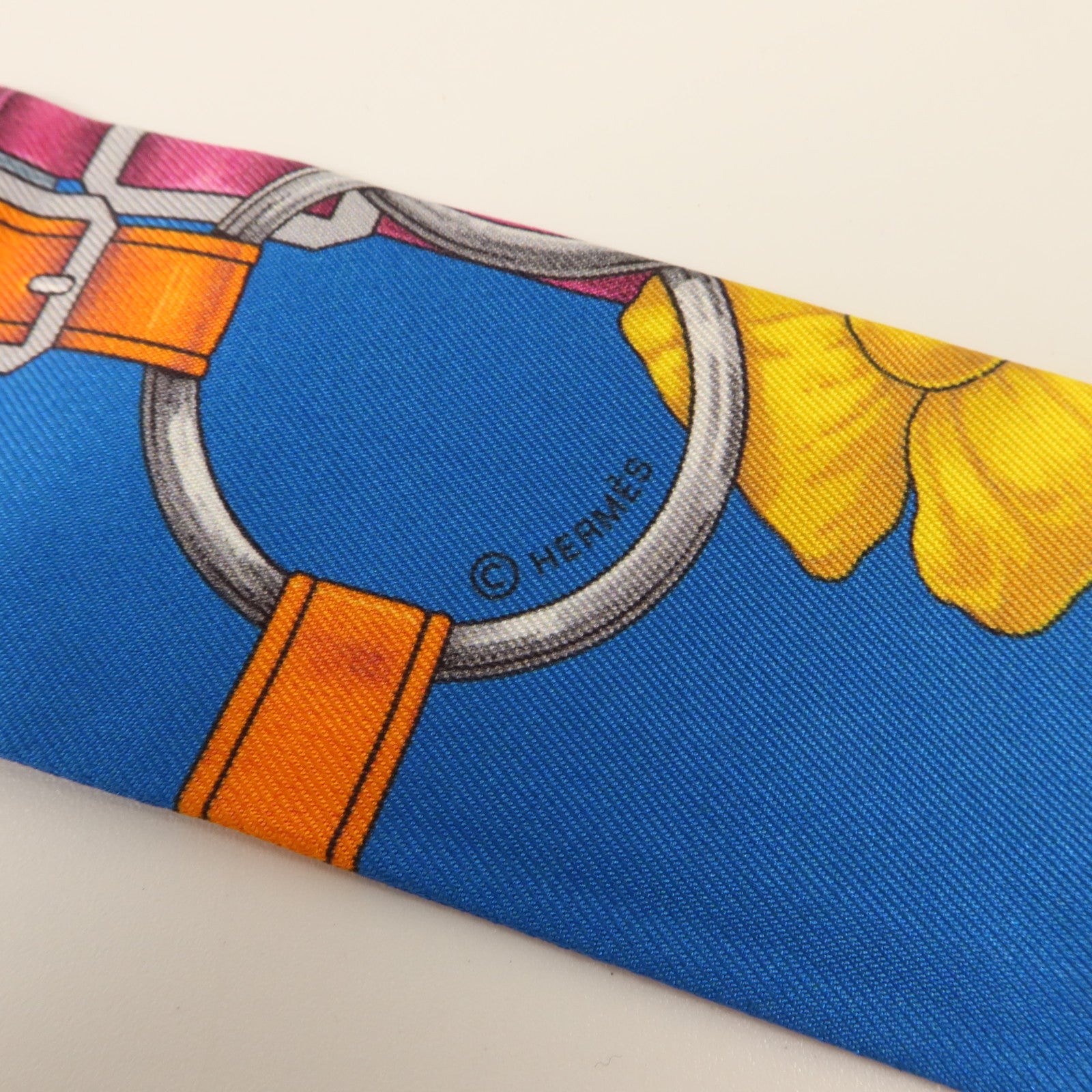 HERMES 絲質Twilly絲巾