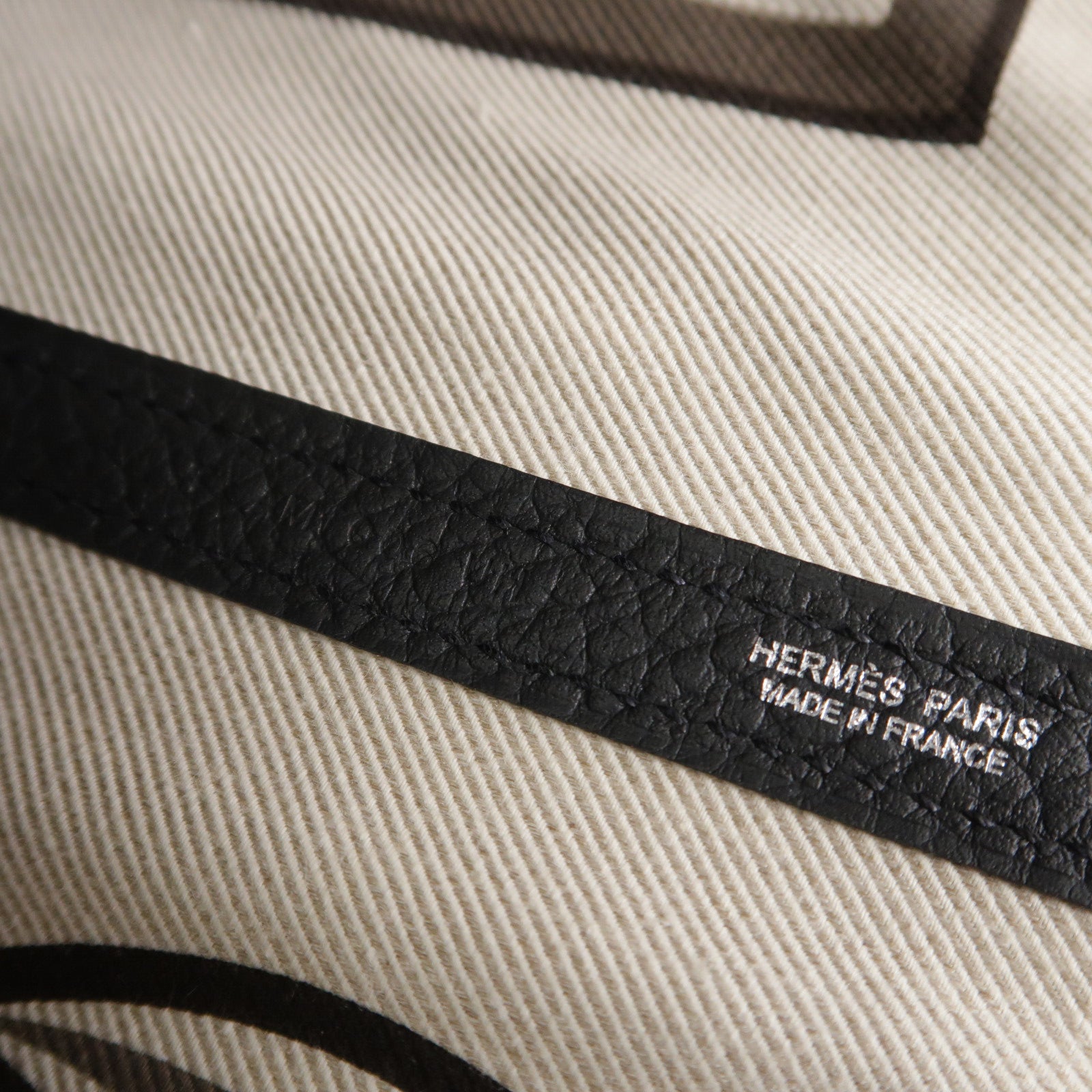 HERMES Country皮革Garden Party PM手挽袋Noir