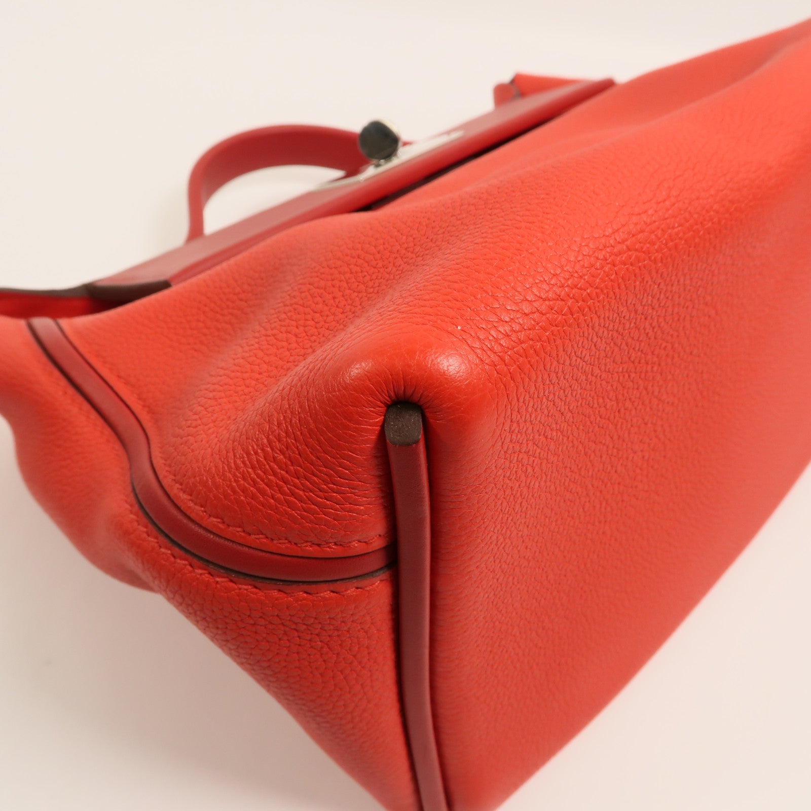 HERMES Togo/Swift皮革24/24 29cm手挽肩背兩用袋Rouge De Coeur