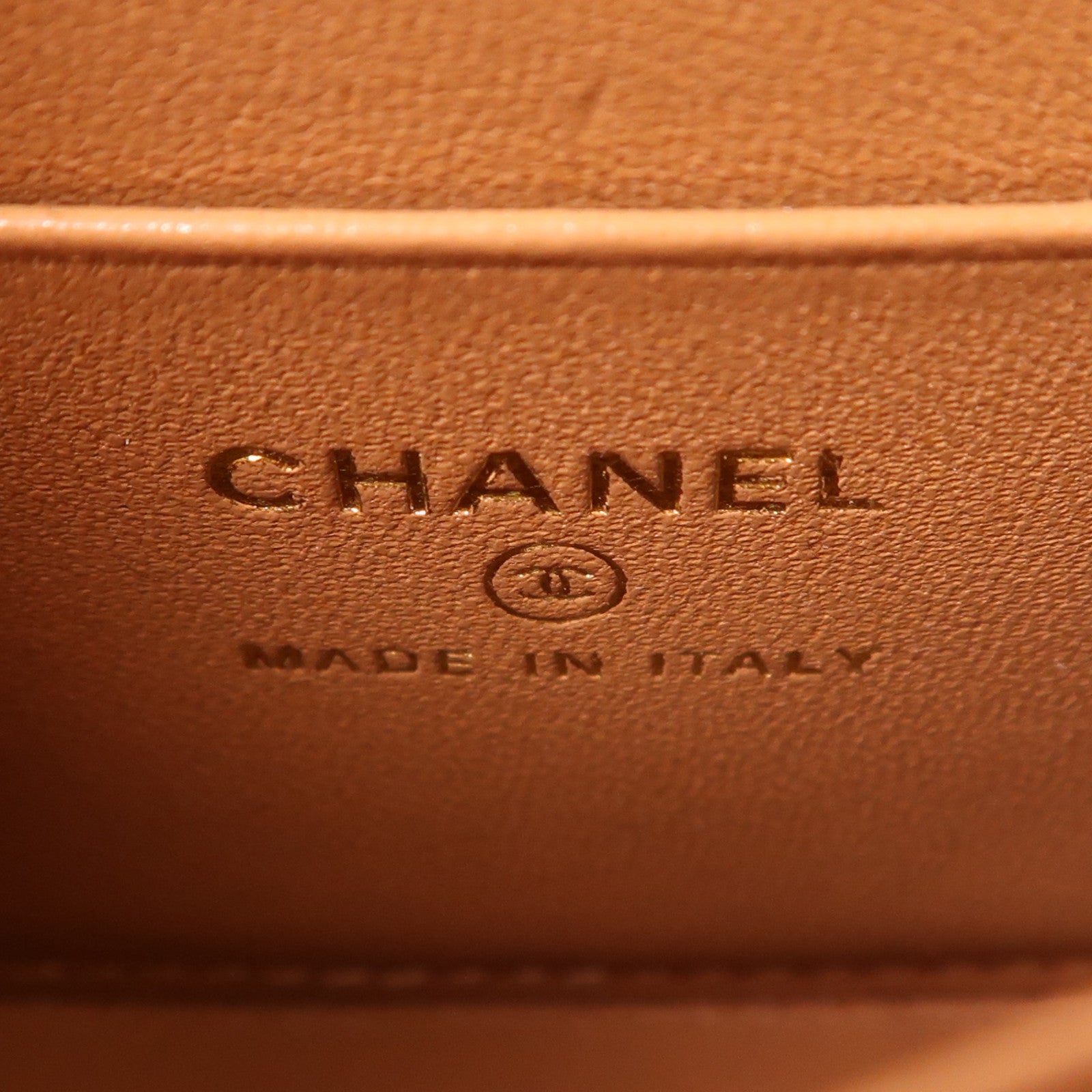 CHANEL CC GHW Mini Flap Bag With Handle 2 Way Bag AP2682 Leather Brown
