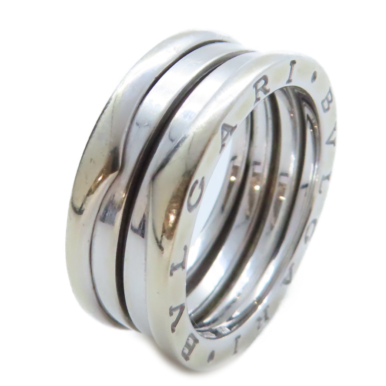 BVLGARI 18K白金B-zero1戒指US#8.5