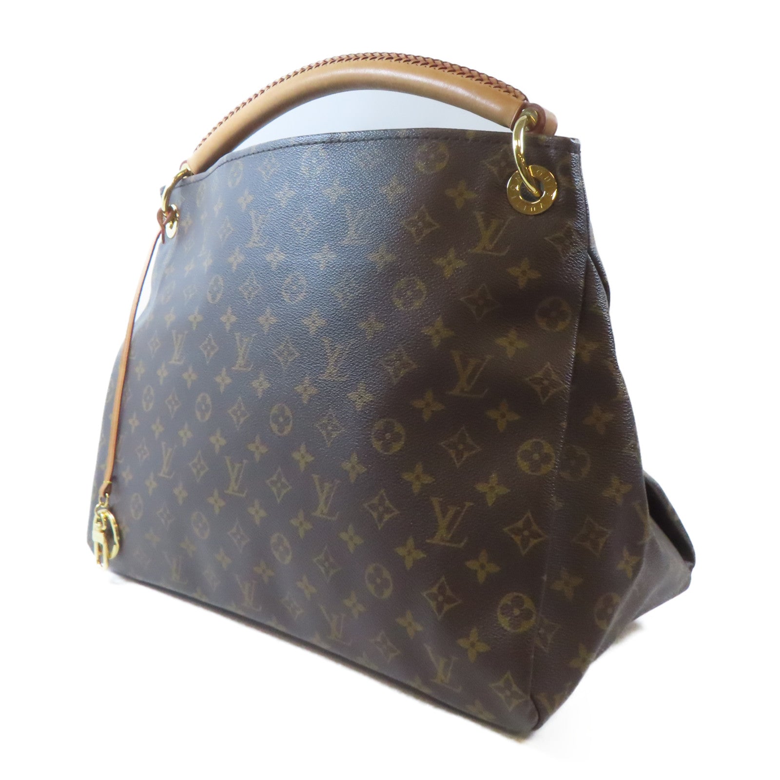 LOUIS VUITTON Monogram Artsy GM金扣肩背袋啡色