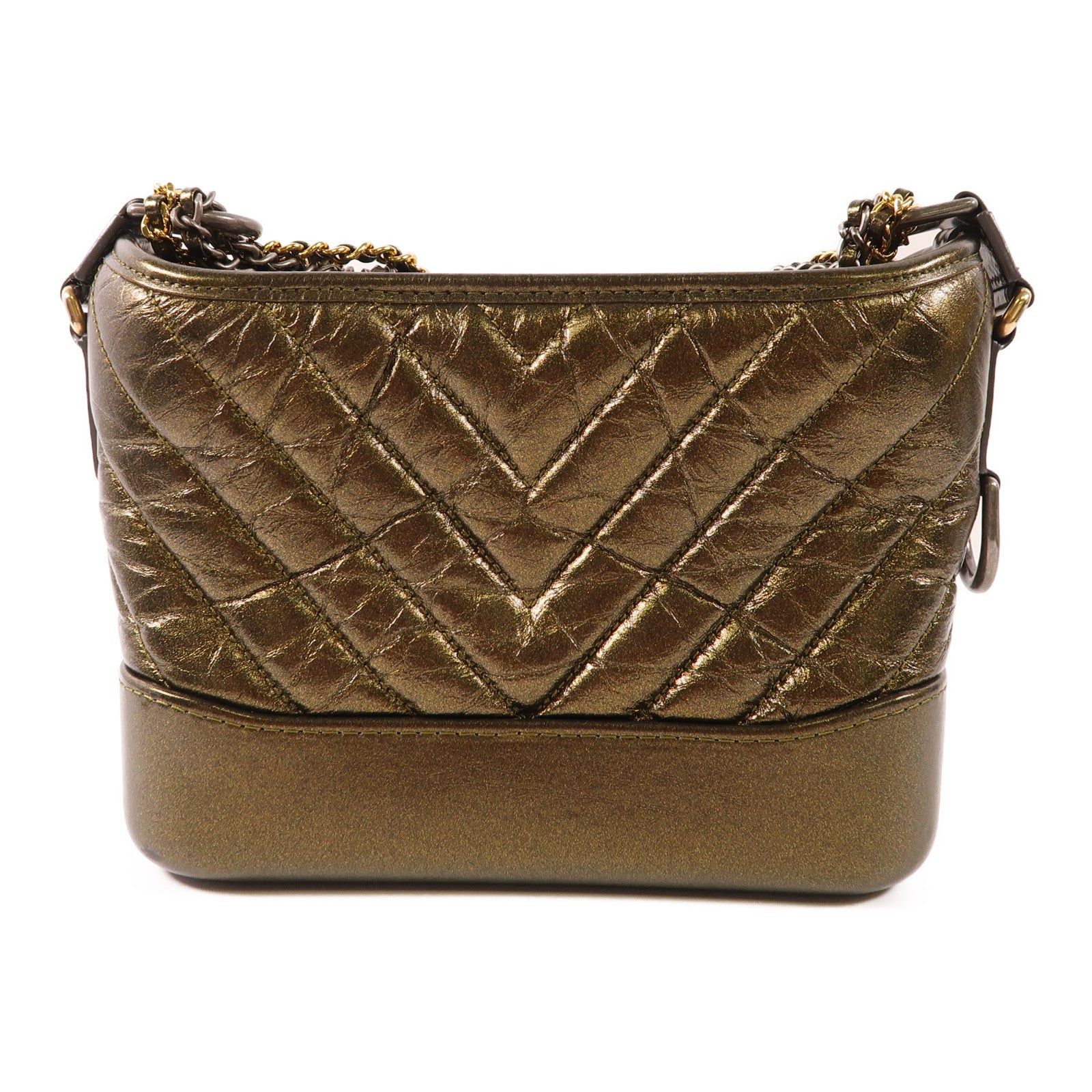 CHANEL 【激減優惠】牛皮皮革Gabrielle Small鏈帶肩背袋