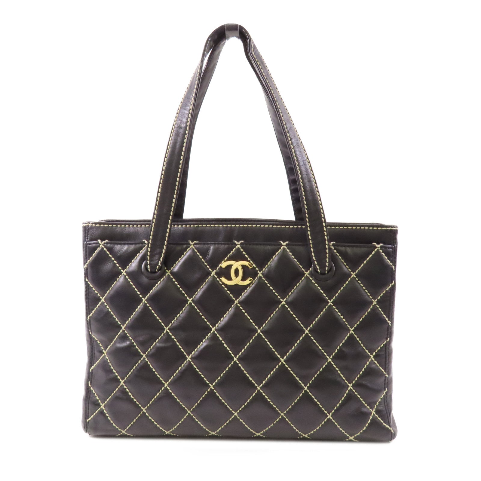 CHANEL 牛皮皮革Shoulder Bag金扣肩背袋