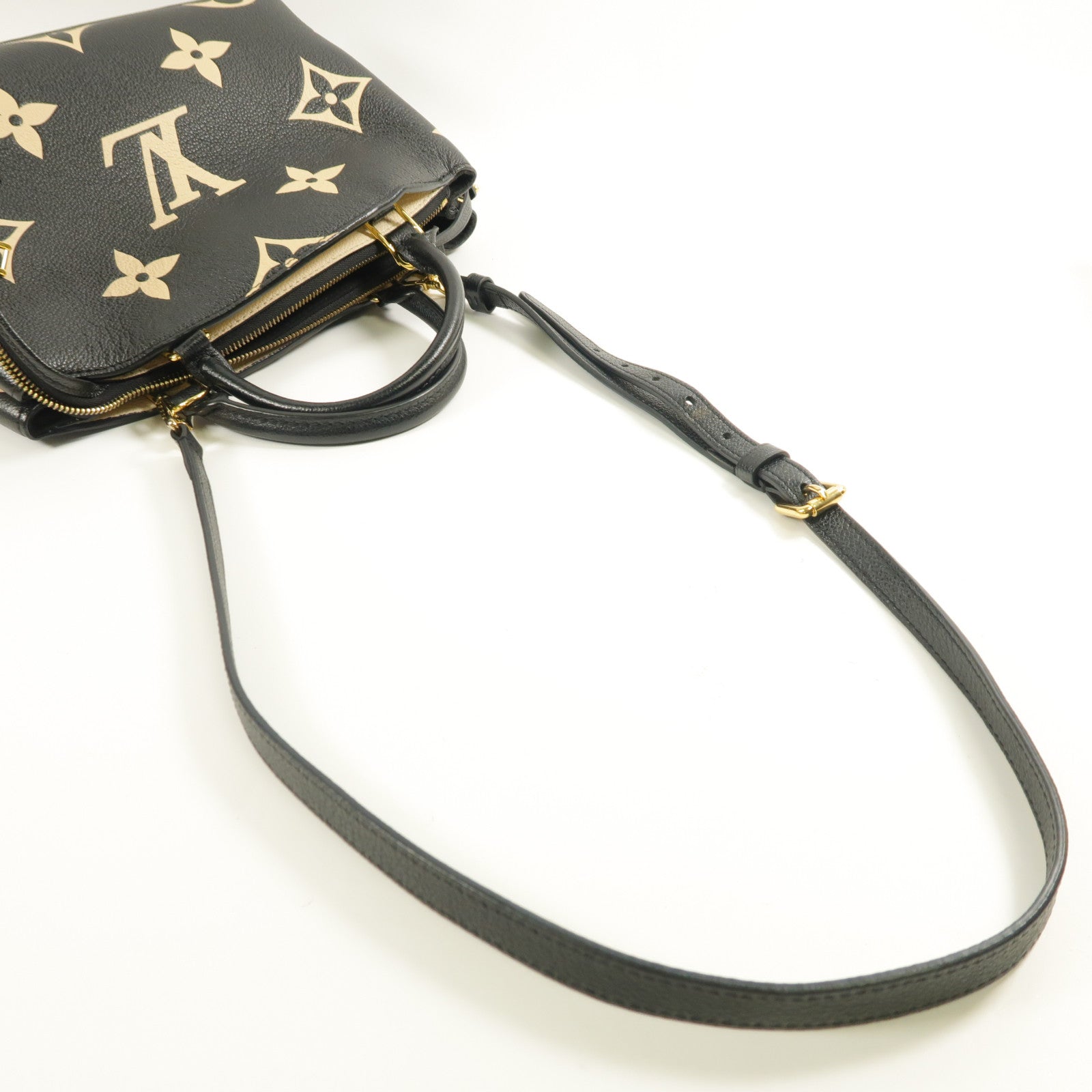 LOUIS VUITTON Monogram/Empreinte Petit Palais金扣手挽肩背兩用袋