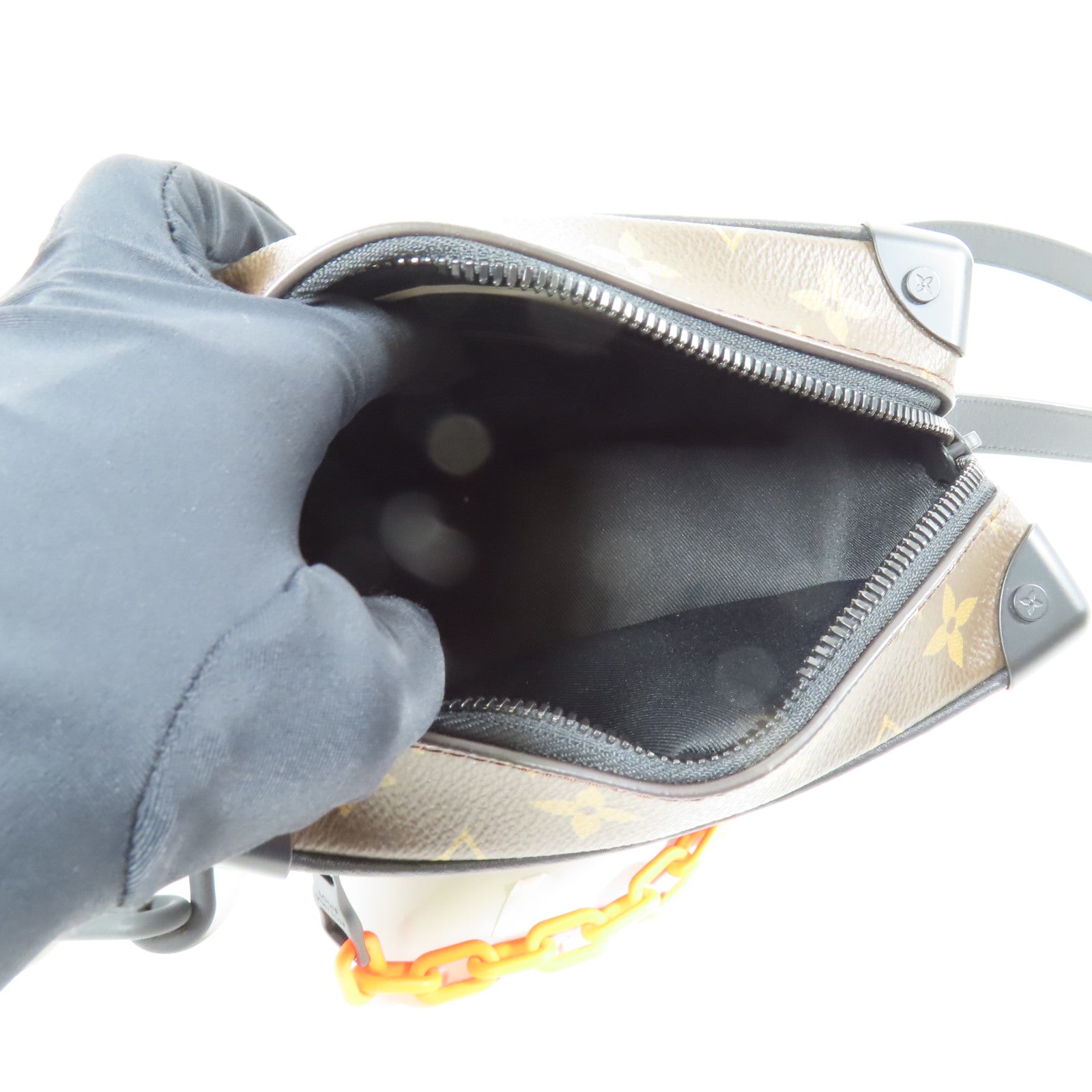 LOUIS VUITTON LV Mini Soft Trunk Shoulder Bag M44480 Monogram Solar Ray Brown