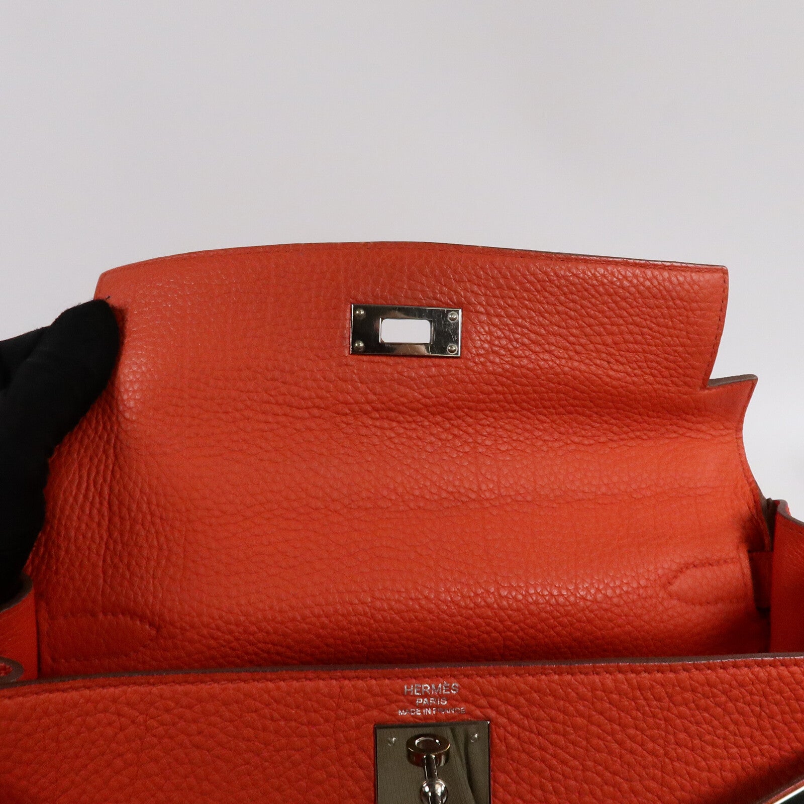 HERMES Togo皮革Kelly 28手挽肩背兩用袋Capucine