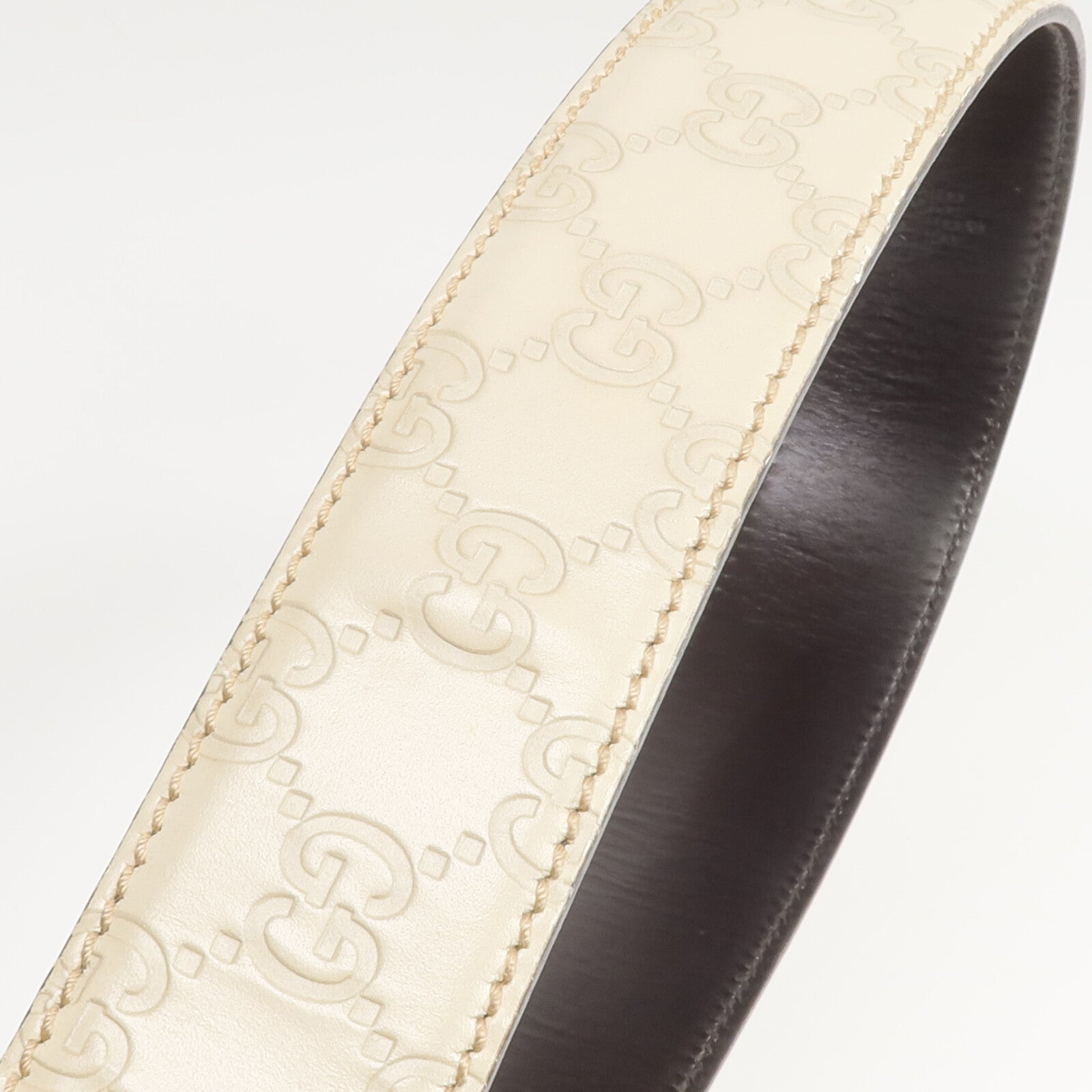 GUCCI 牛皮皮革Interlocking GG Belt皮帶