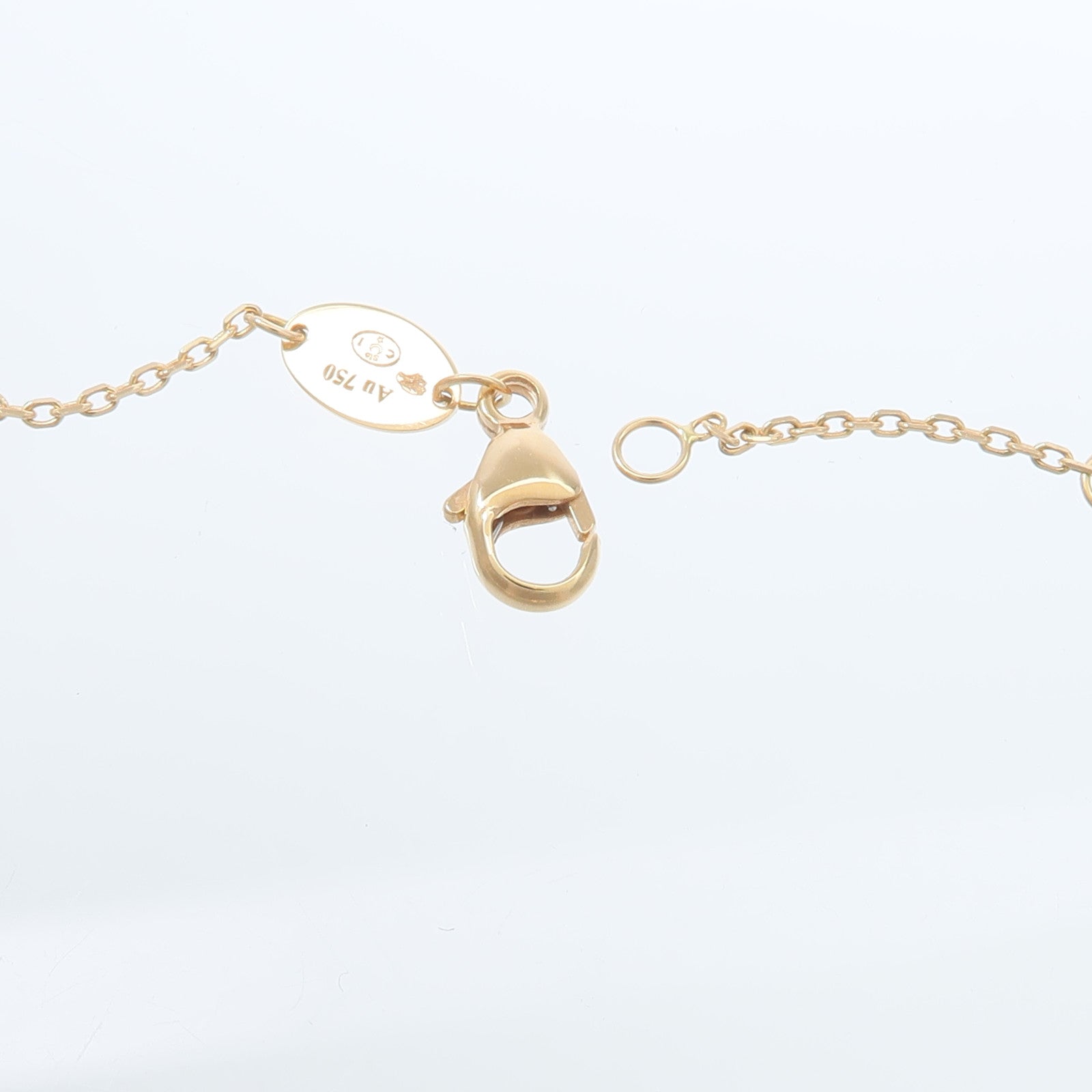 Chaumet 18K玫瑰金Jeux de Liens珍珠母貝/鑽石項鍊