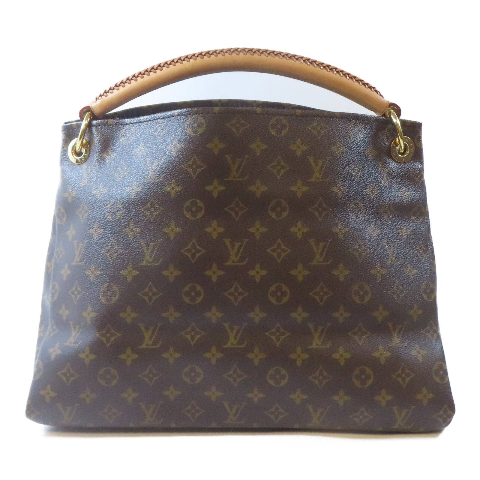 LOUIS VUITTON Monogram Artsy GM金扣肩背袋啡色