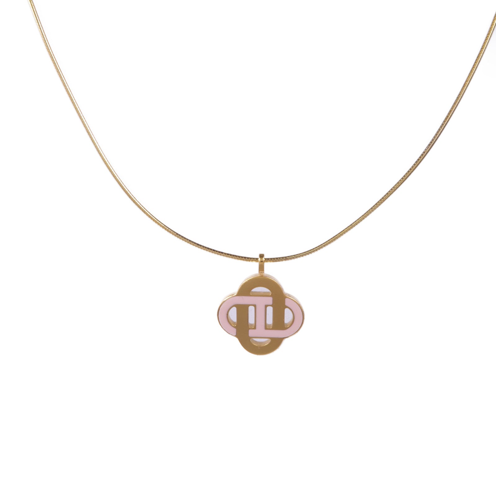 HERMES 【激減優惠】金屬Necklace項鍊藍色/金色