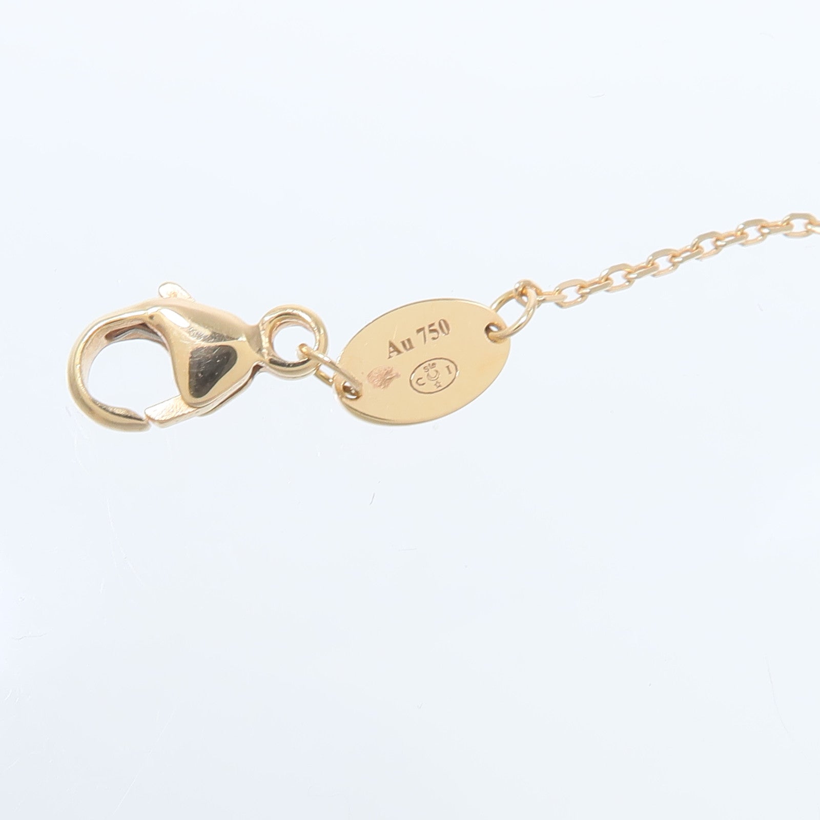 Chaumet 18K玫瑰金Jeux de Liens珍珠母貝/鑽石項鍊