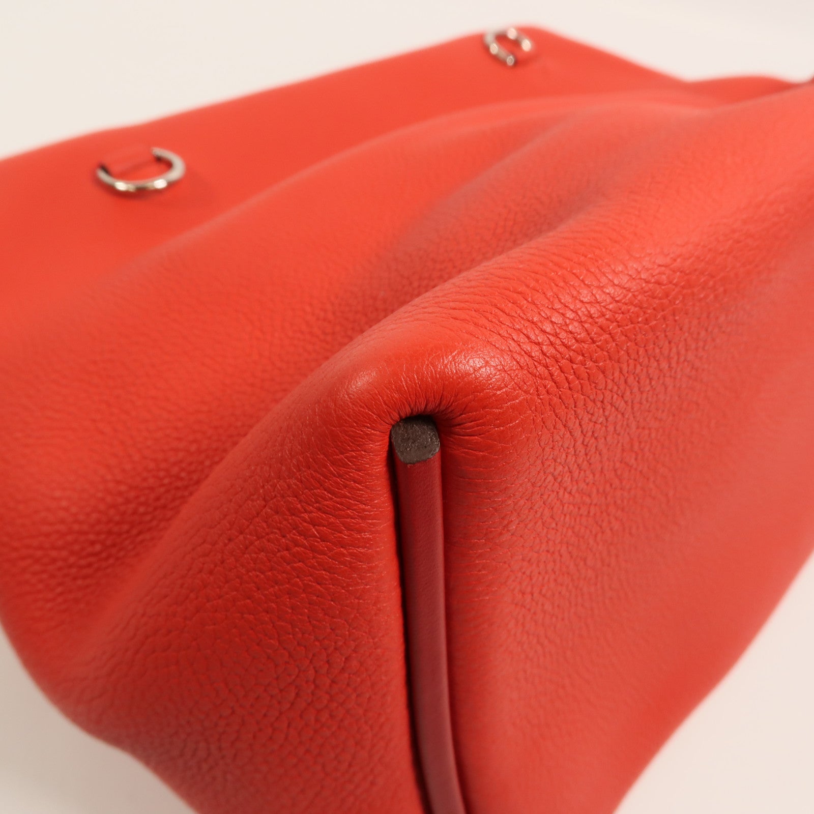 HERMES Togo/Swift皮革24/24 29cm手挽肩背兩用袋Rouge De Coeur