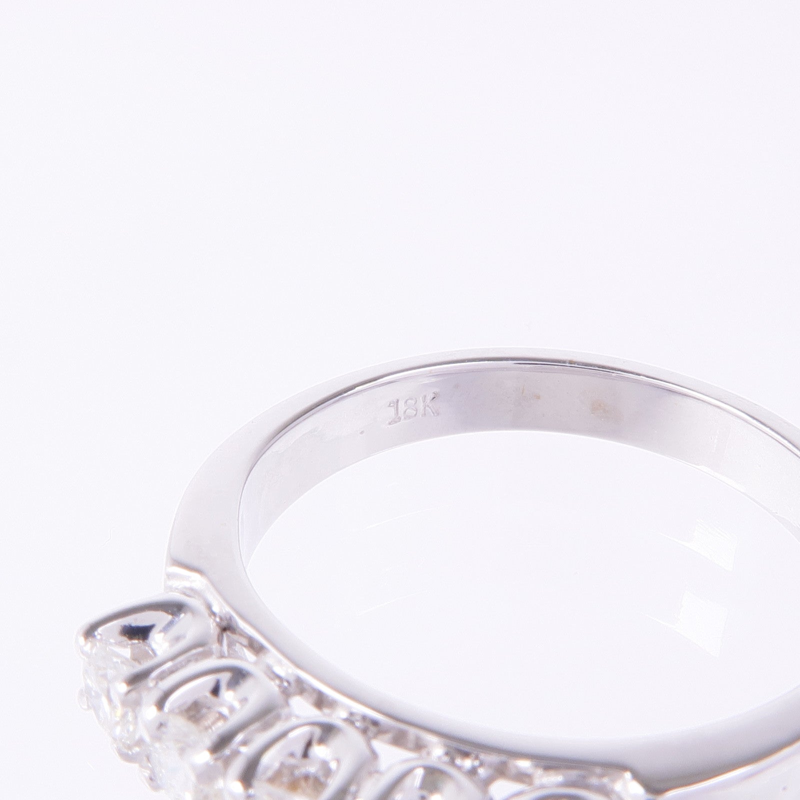 JEWELRY 【激減優惠】18K白金Diamond Ring鑽石戒指US#7.75