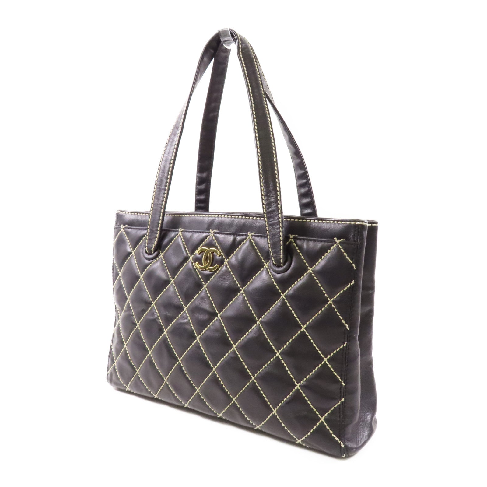 CHANEL 牛皮皮革Shoulder Bag金扣肩背袋