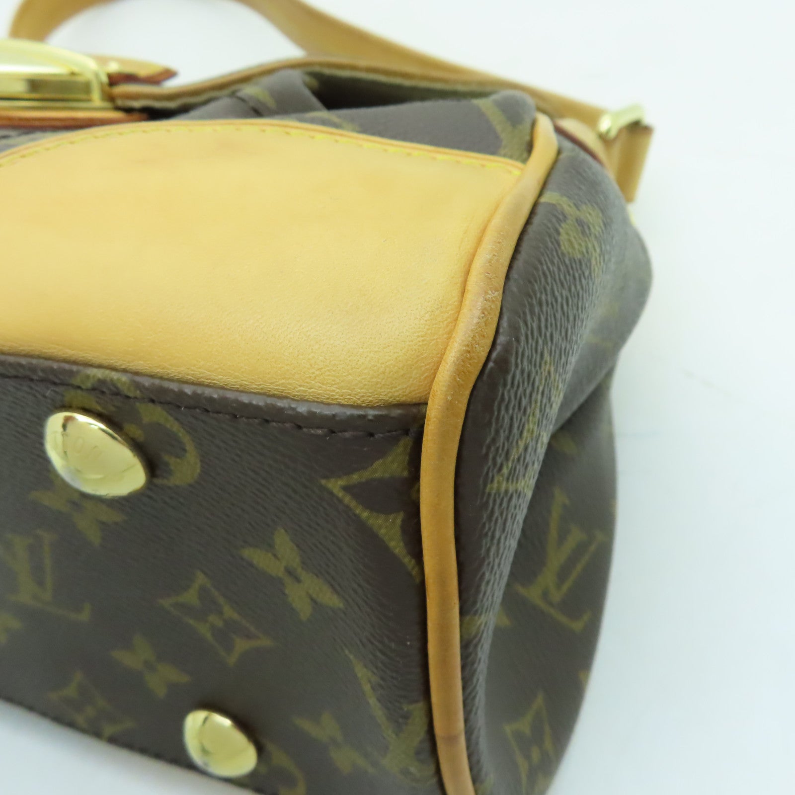 LOUIS VUITTON 【激減優惠】Monogram Beverly MM金扣肩背袋啡色
