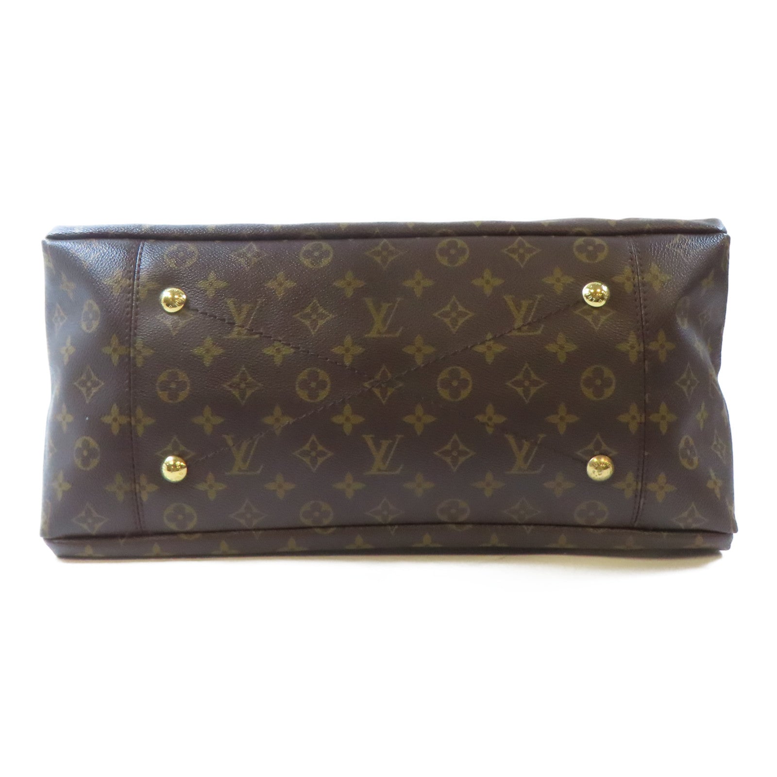 LOUIS VUITTON Monogram Artsy GM金扣肩背袋啡色