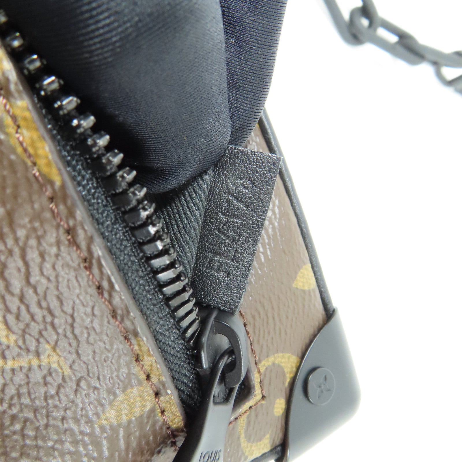 LOUIS VUITTON LV Mini Soft Trunk Shoulder Bag M44480 Monogram Solar Ray Brown