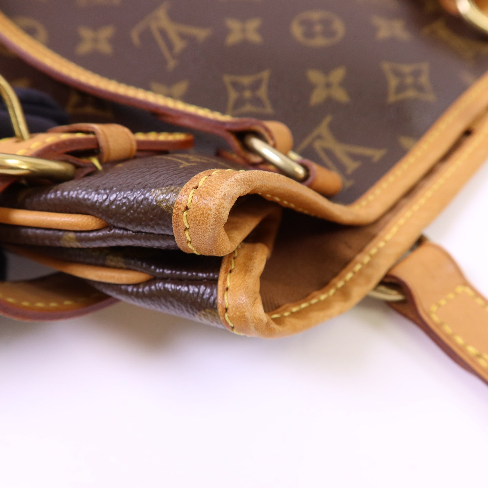 LOUIS VUITTON 【激減優惠】Monogram Batignolles金扣手挽袋棕色