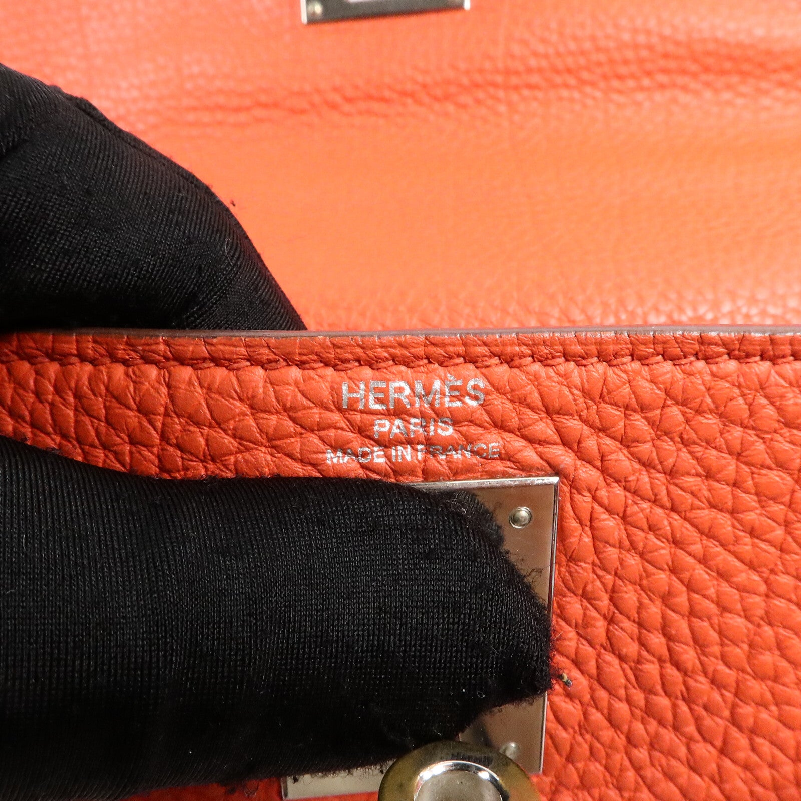 HERMES Togo皮革Kelly 28手挽肩背兩用袋Capucine