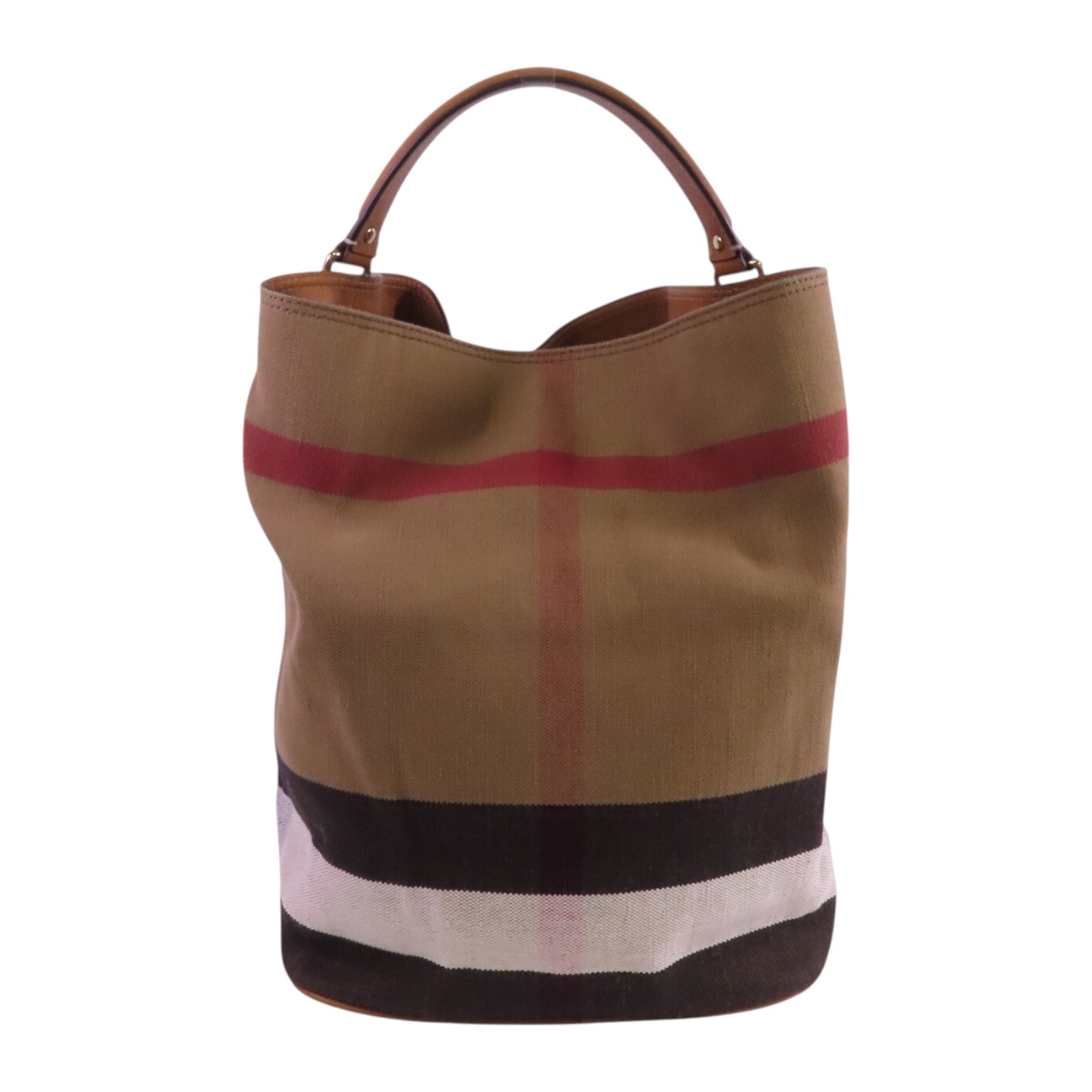 BURBERRY 帆布2Way Shouldre Bag金扣手挽肩背兩用袋