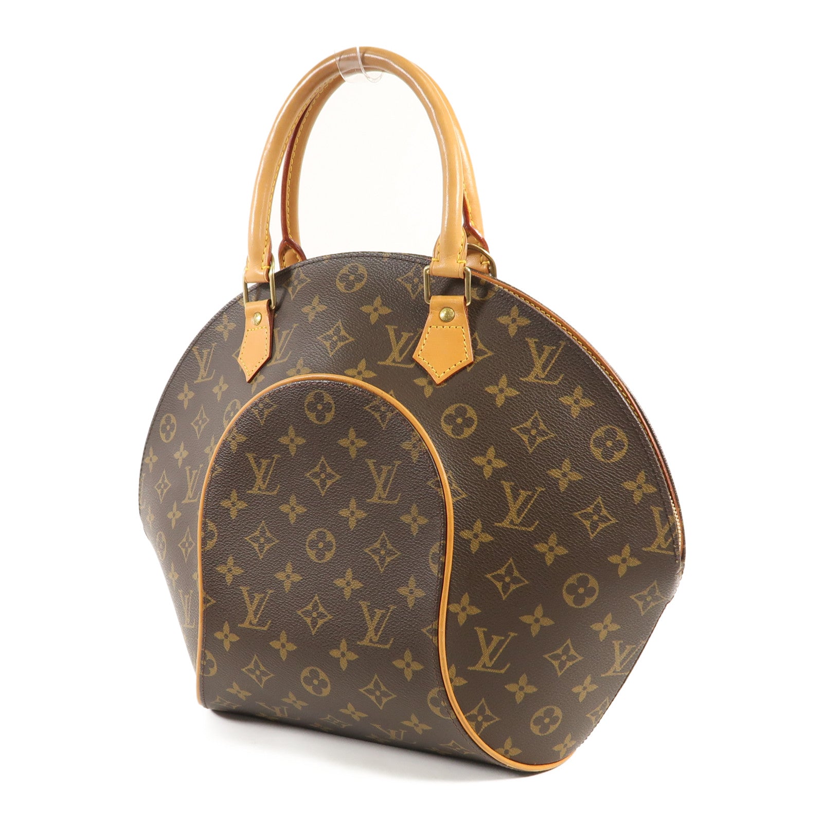 LOUIS VUITTON Monogram Elipse MM金扣手挽袋