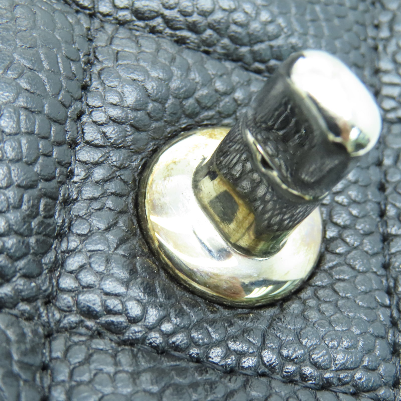 CHANEL 菱格牛皮皮革Chain Shoulder Bag鏈帶肩背袋黑色