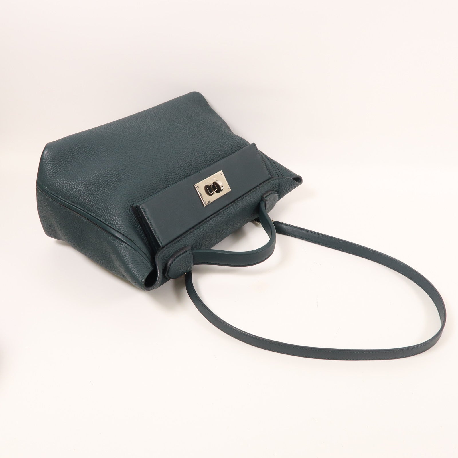 HERMES Togo皮革24/24 29cm銀扣手挽肩背兩用袋
