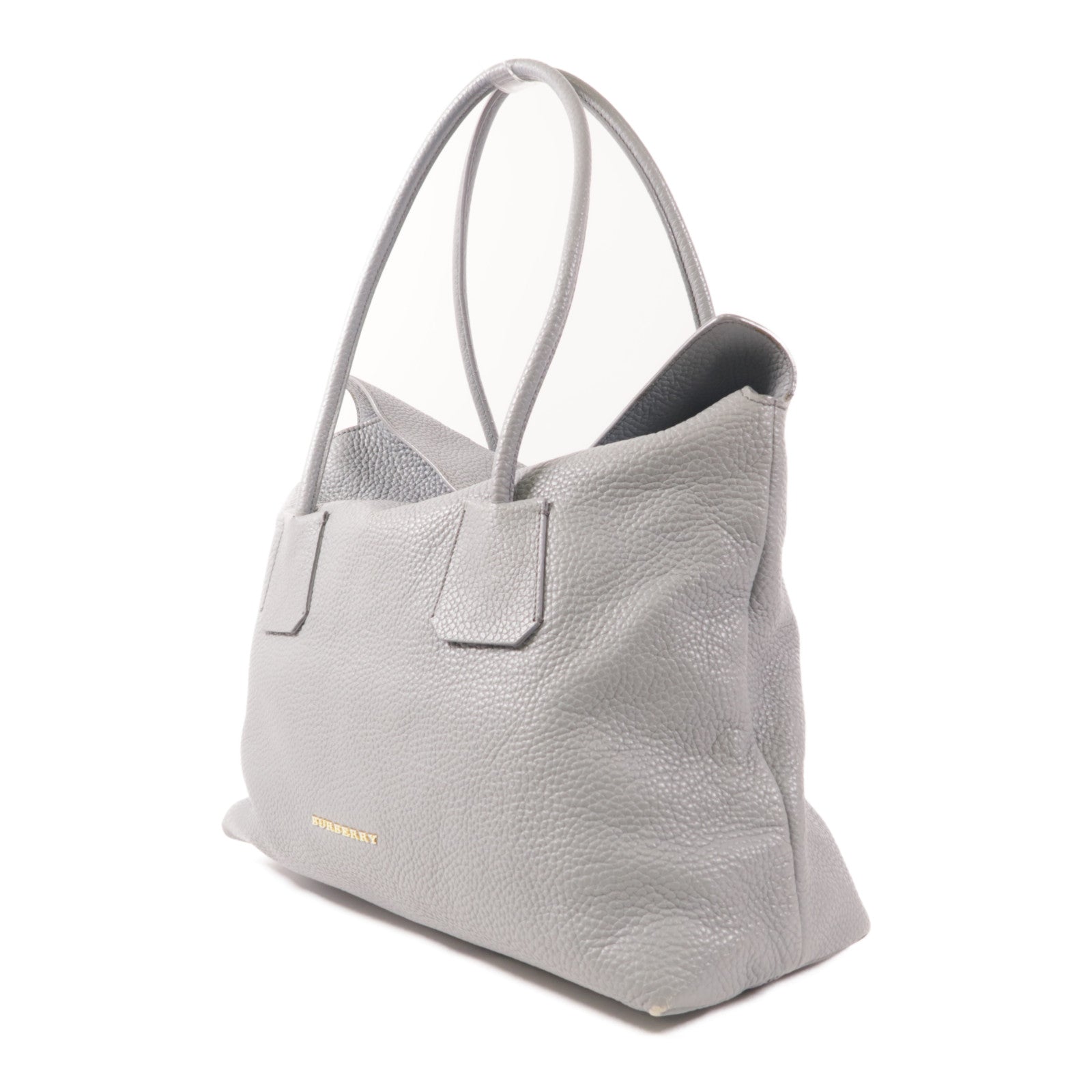 BURBERRY 牛皮皮革Tote Bag金扣手挽袋