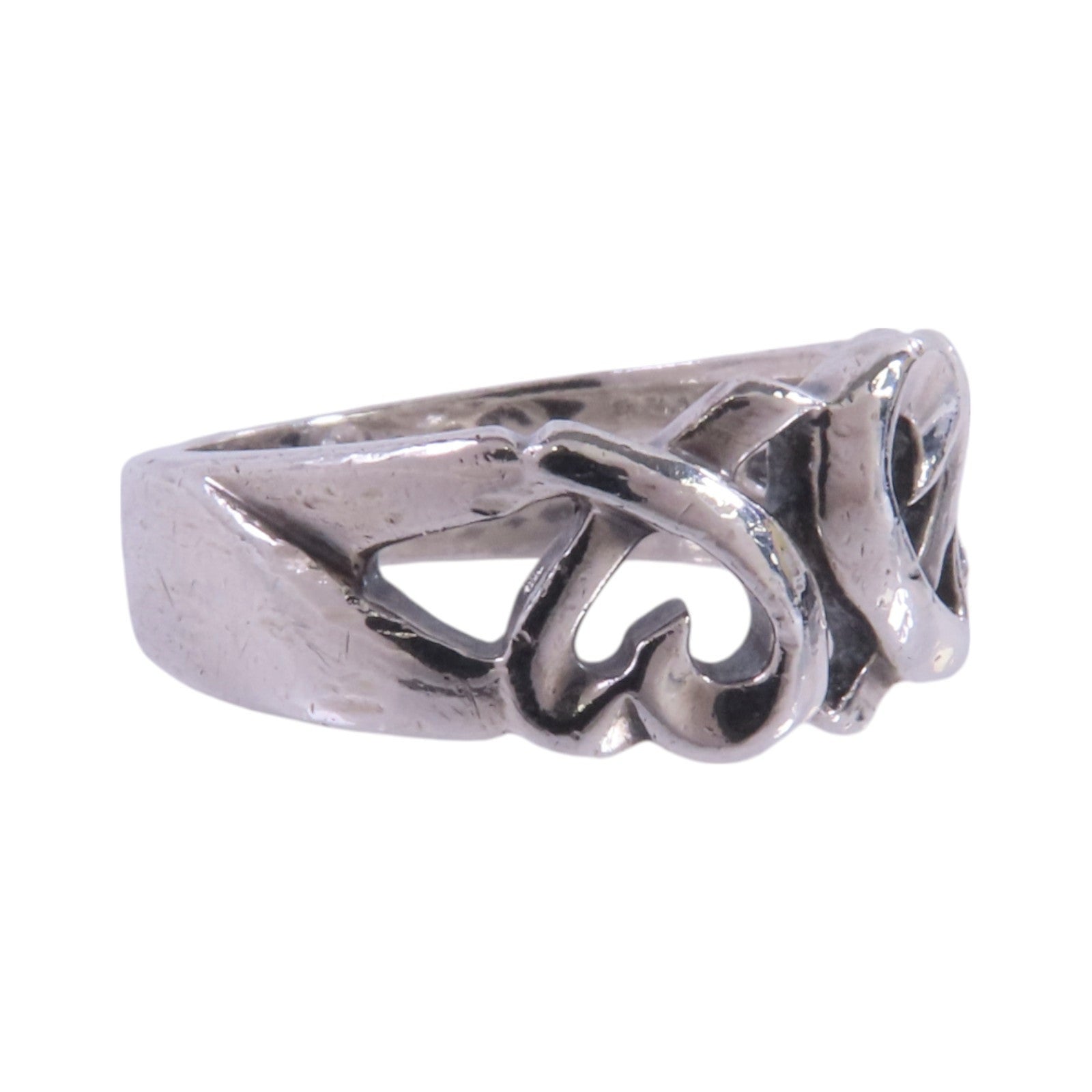 TIFFANY＆CO 925純銀Loving Heart Silver Ring戒指US#7.5