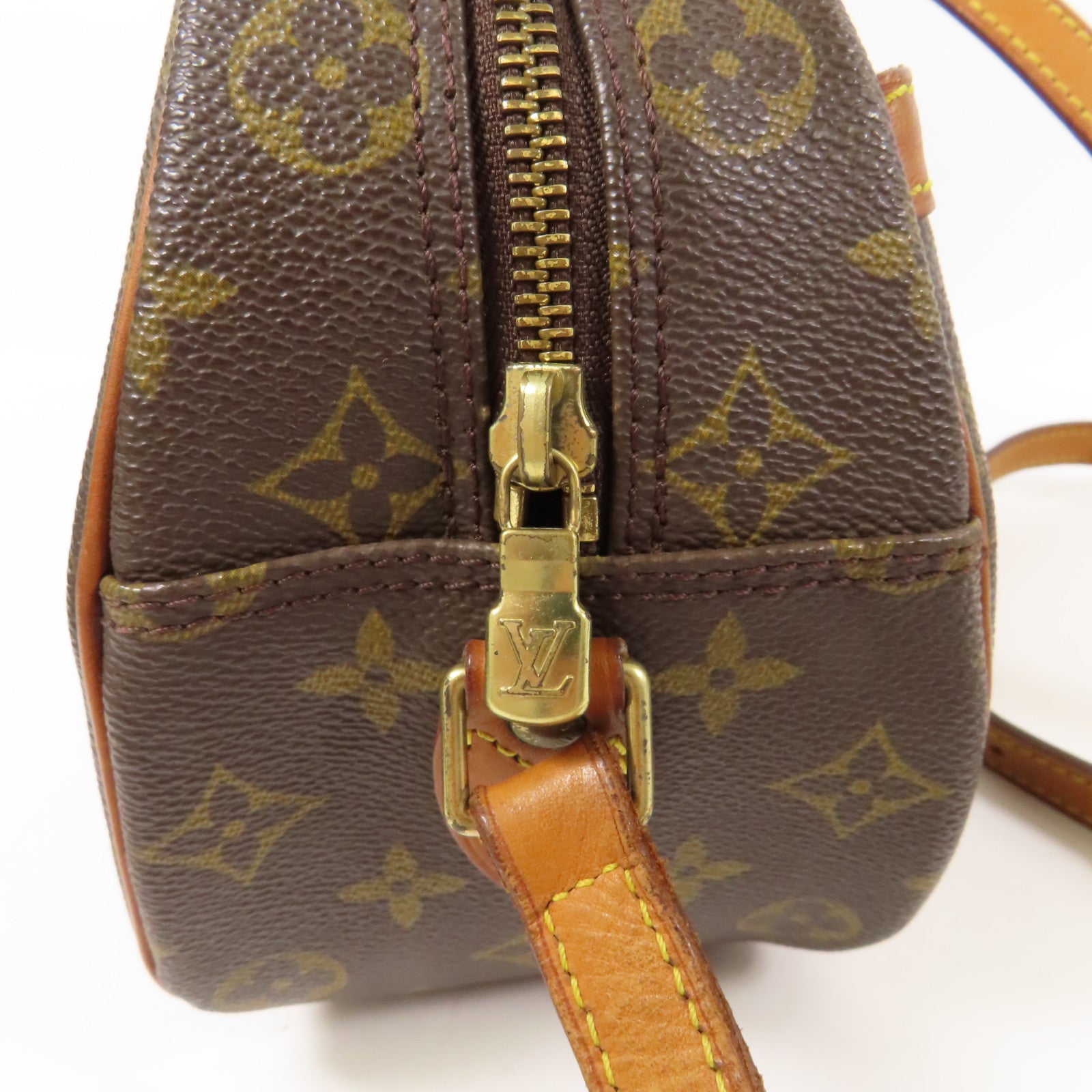 LOUIS VUITTON Monogram Blois金扣肩背袋棕色