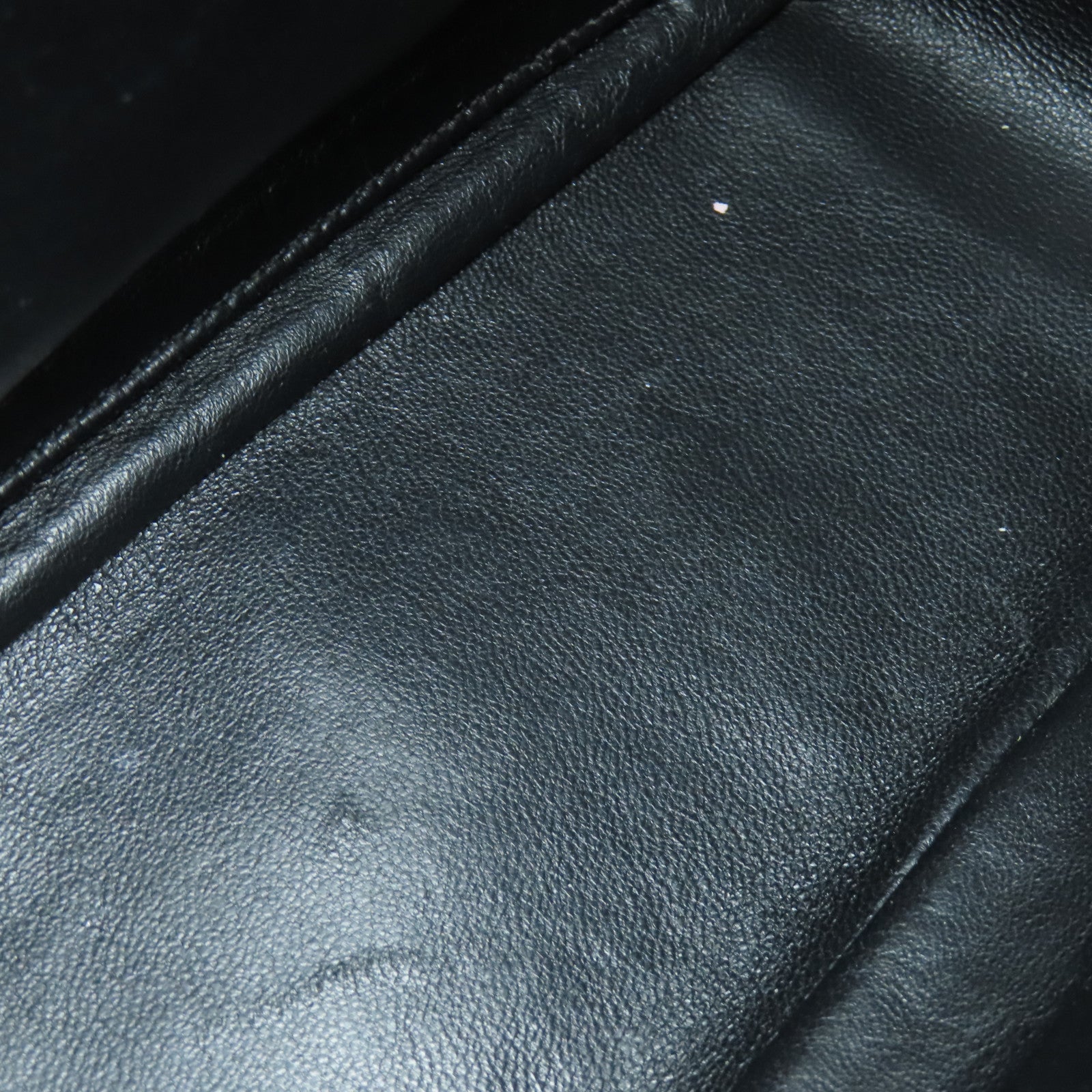 CHANEL 菱格牛皮皮革Chain Shoulder Bag鏈帶肩背袋黑色