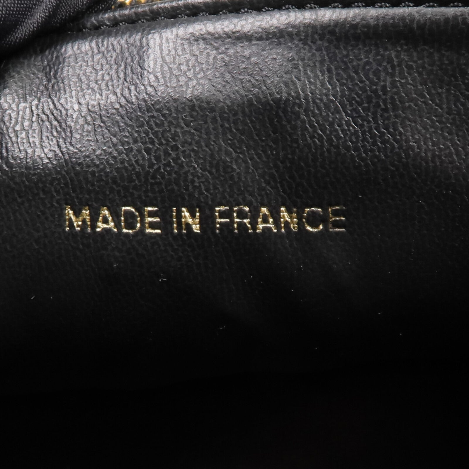 CHANEL 牛皮皮革Vintage Vanity Case金扣鏈帶手挽肩背兩用袋