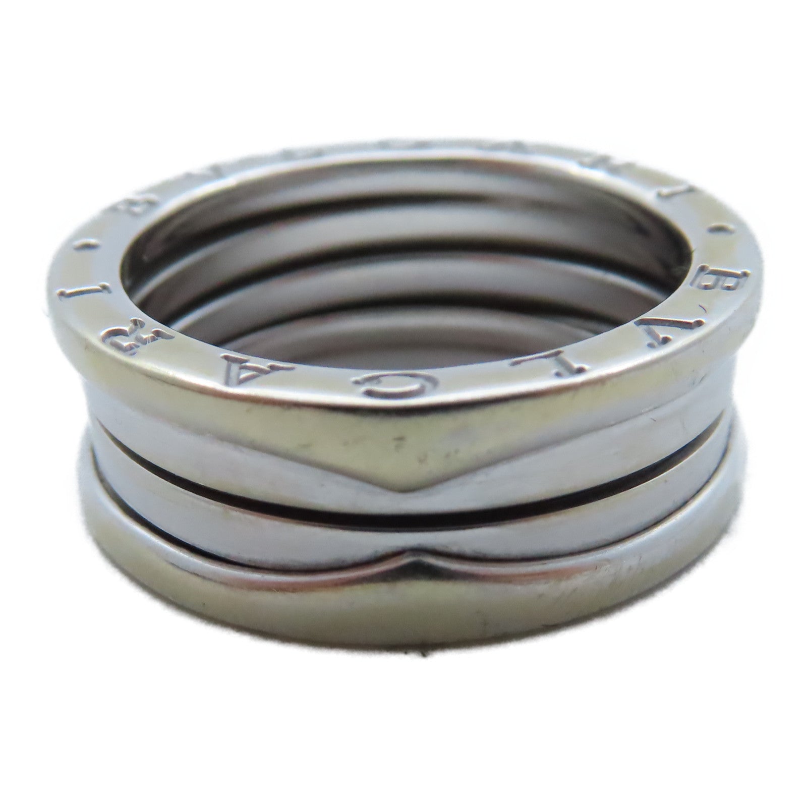 BVLGARI 18K白金B-zero1戒指US#8.5