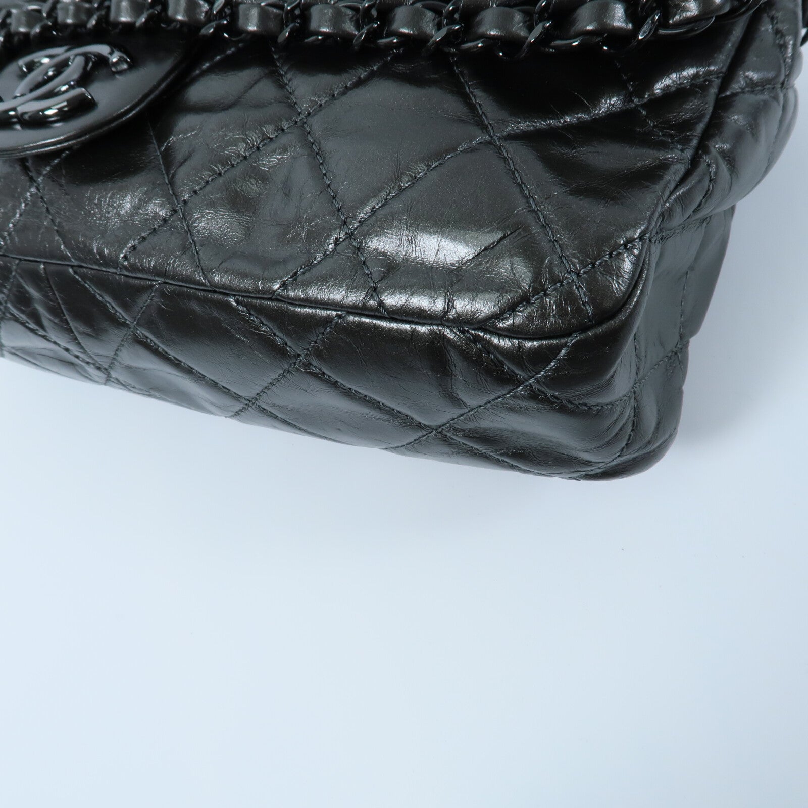 CHANEL 牛皮皮革Shoulder Bag鏈帶肩背袋