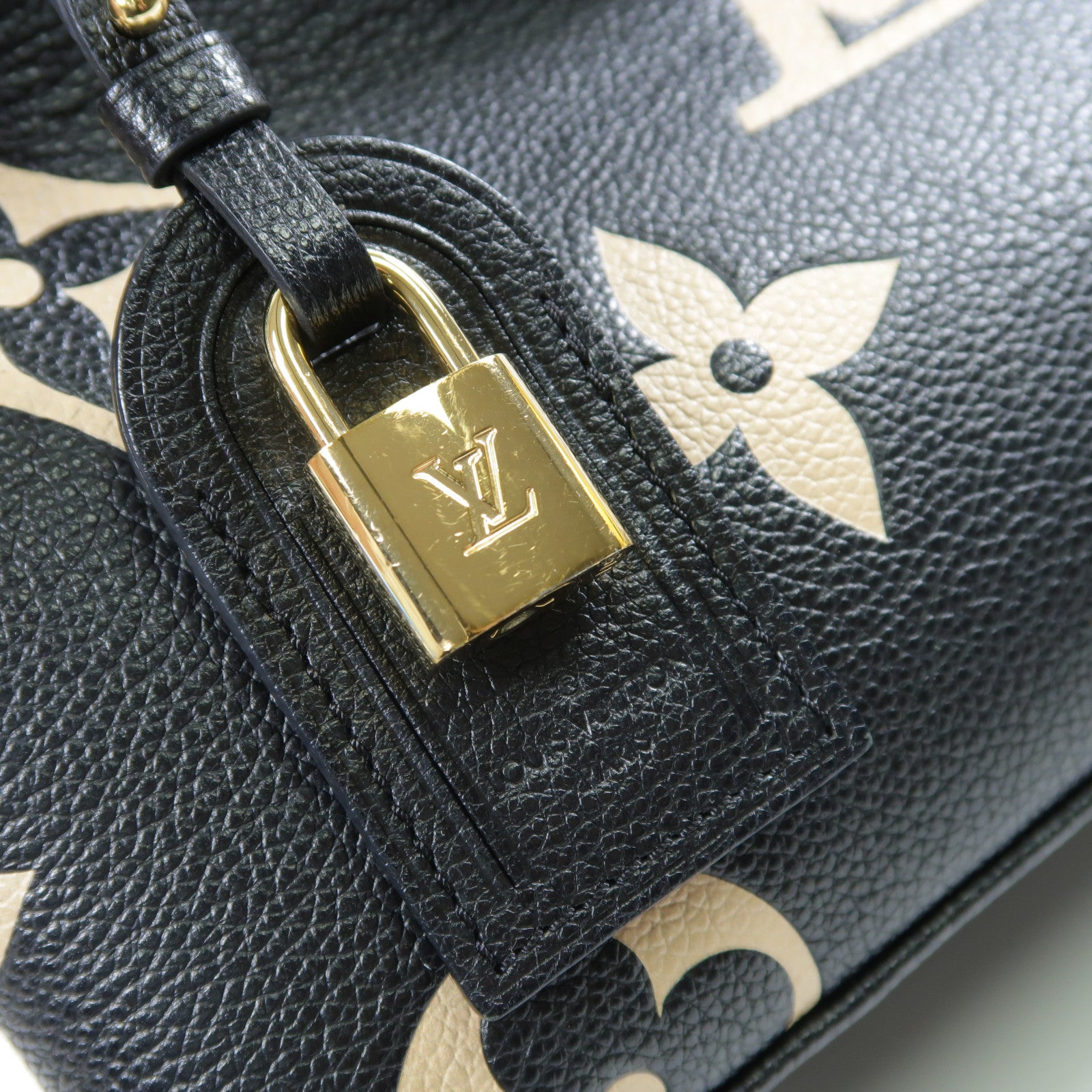LOUIS VUITTON Monogram/Empreinte Petit Palais金扣手挽肩背兩用袋