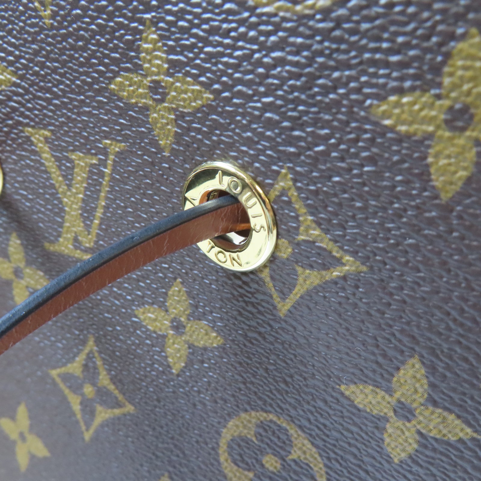 LOUIS VUITTON Monogram Neo Noe MM金扣肩背袋啡色