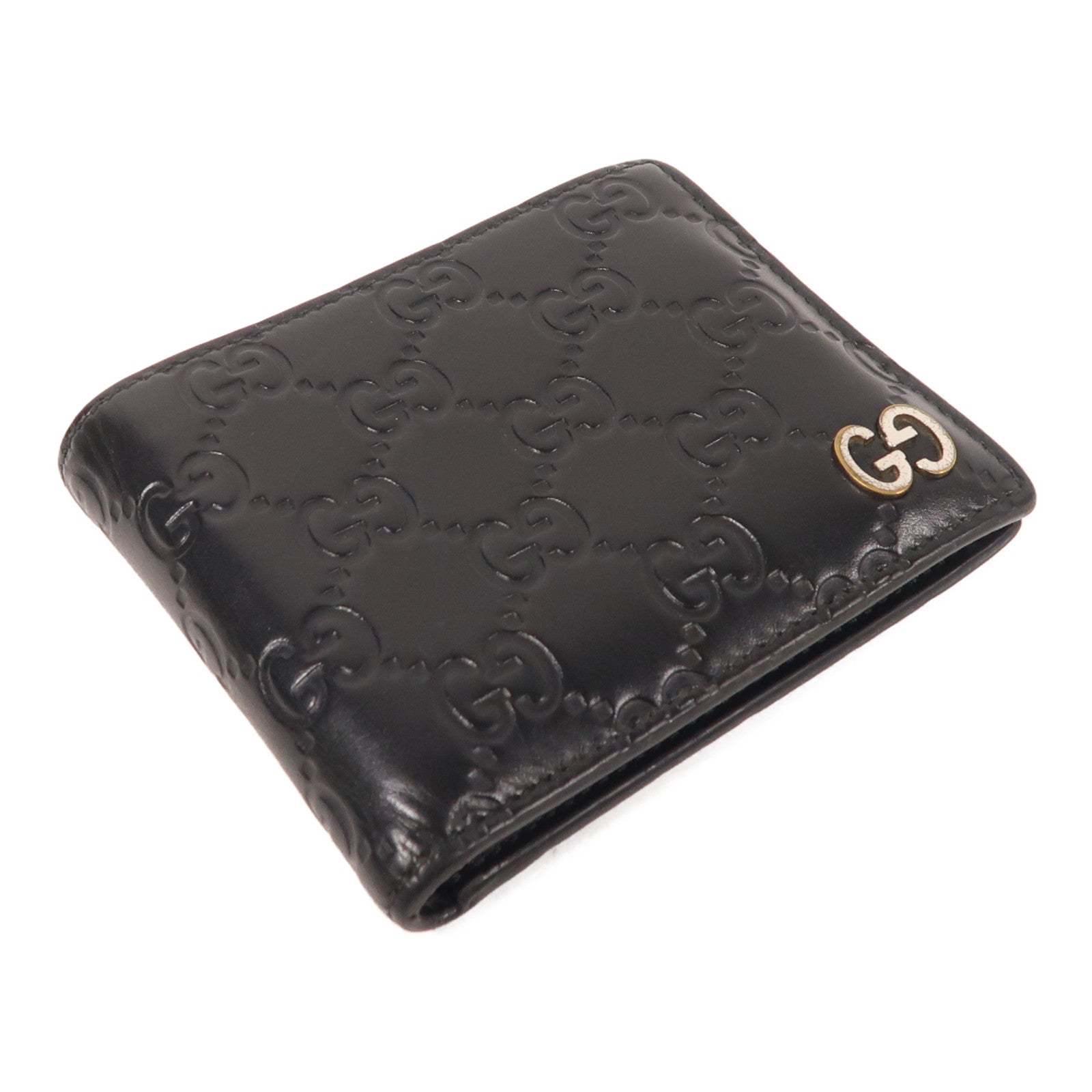 GUCCI 【激減優惠】牛皮皮革Signature Wallet錢包