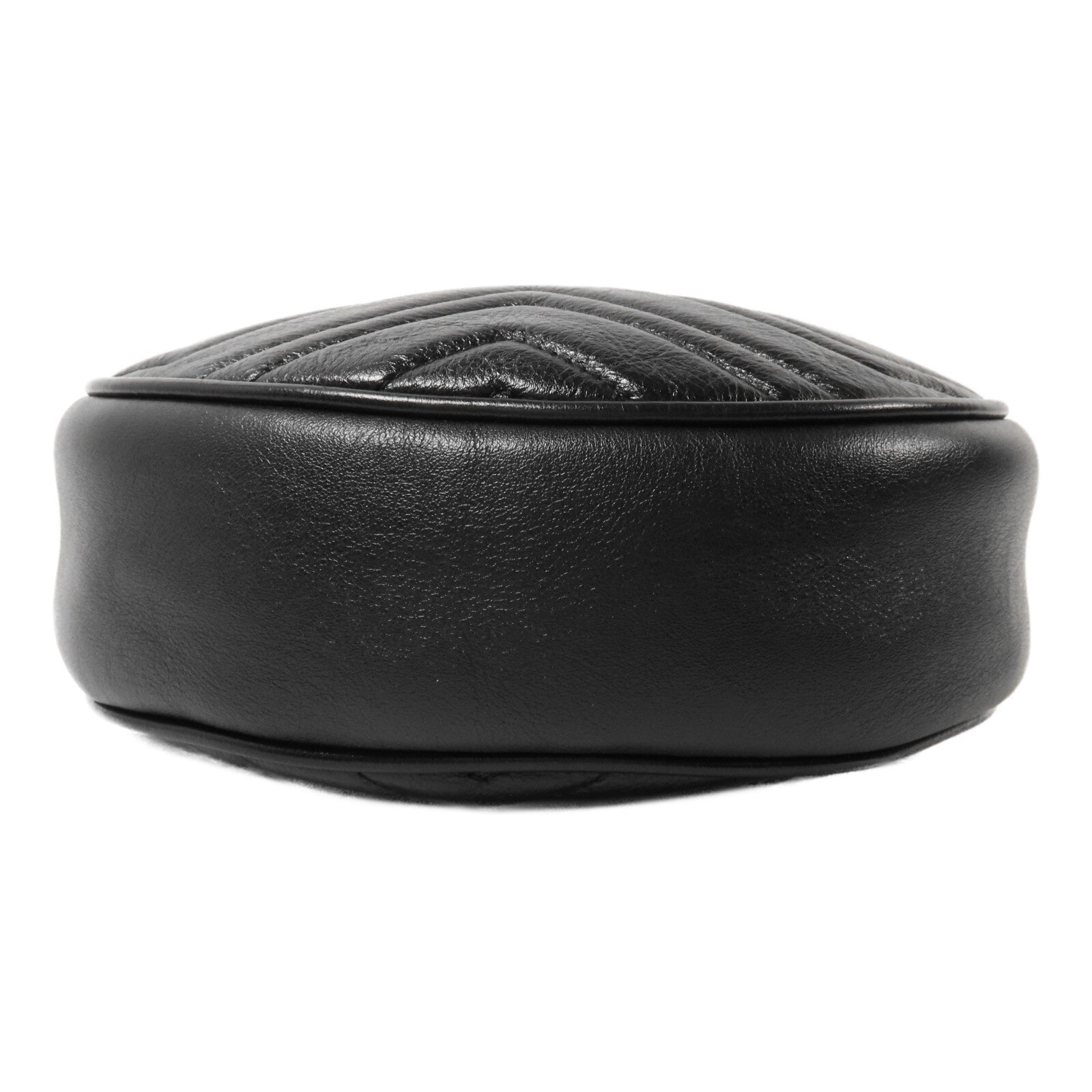 GUCCI 牛皮皮革GG Marmont Round Bag鏈帶肩背袋