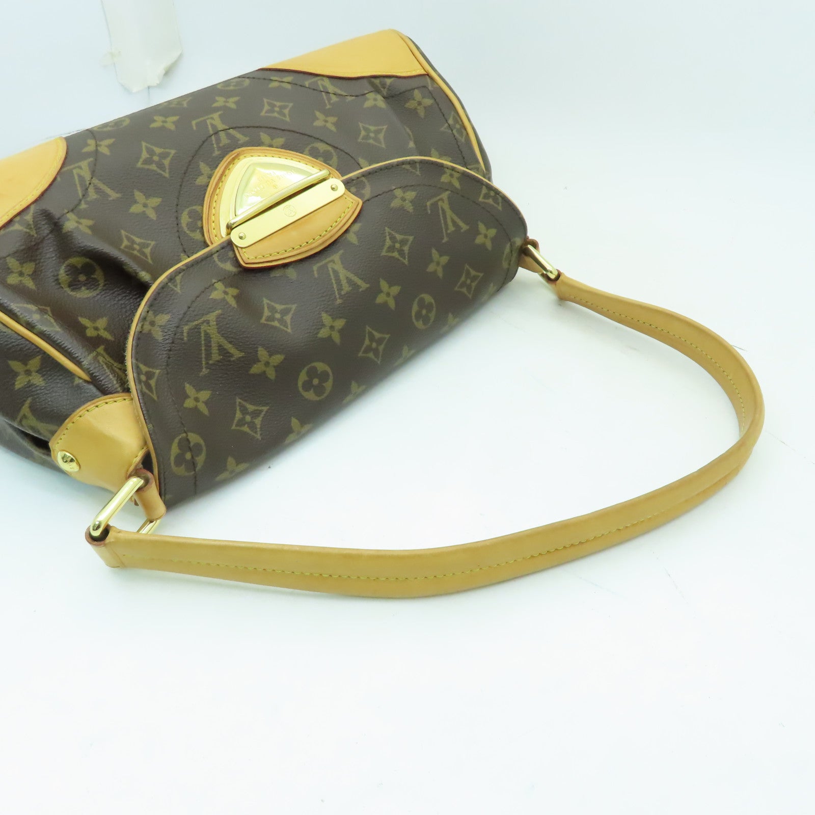 LOUIS VUITTON 【激減優惠】Monogram Beverly MM金扣肩背袋啡色