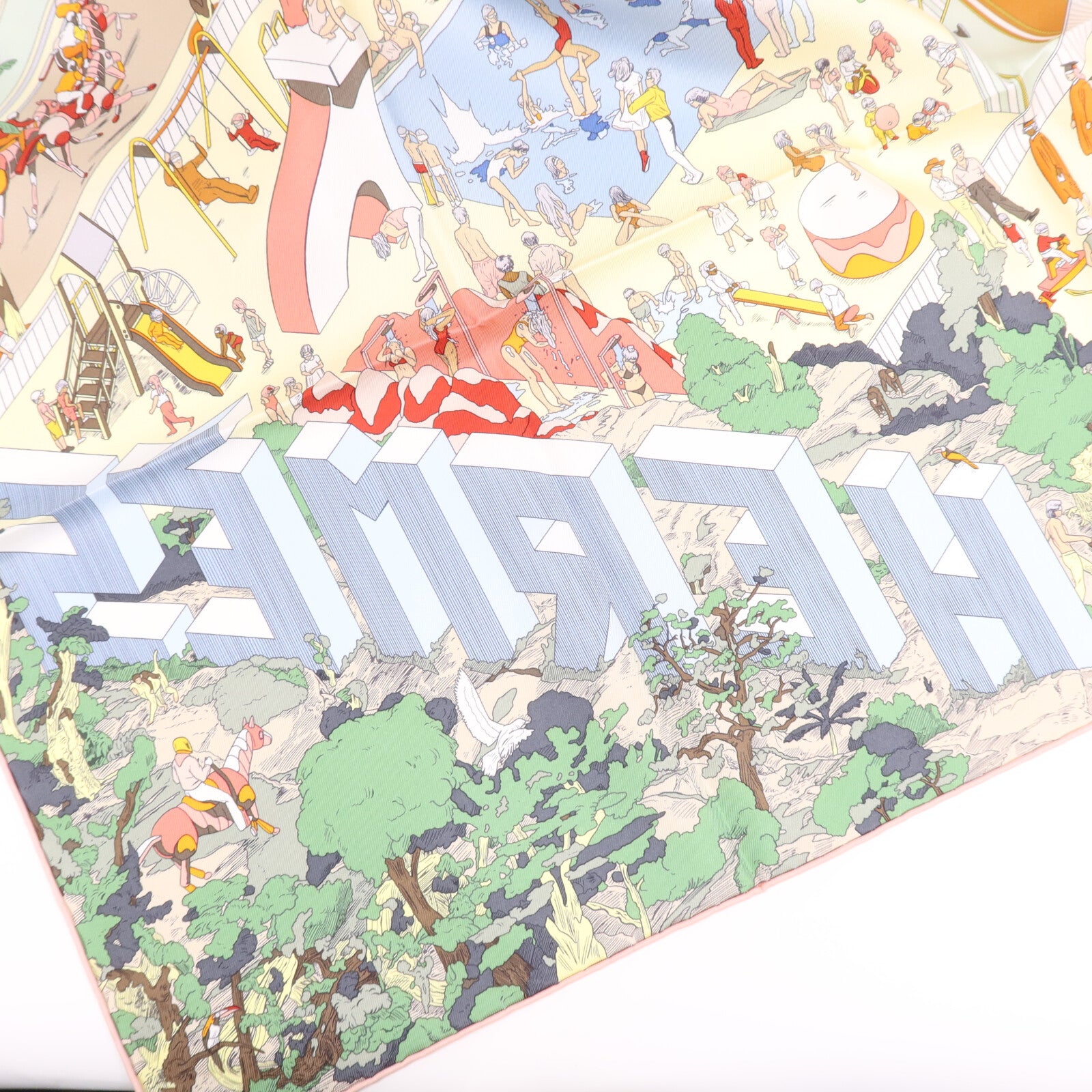 HERMES 絲質Scarf 90X90絲巾