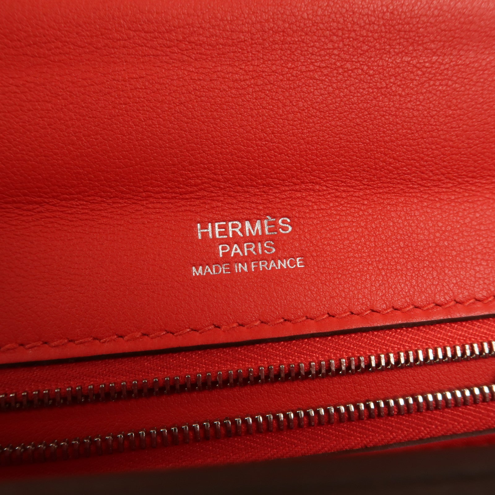 HERMES Togo/Swift皮革24/24 29cm手挽肩背兩用袋Rouge De Coeur