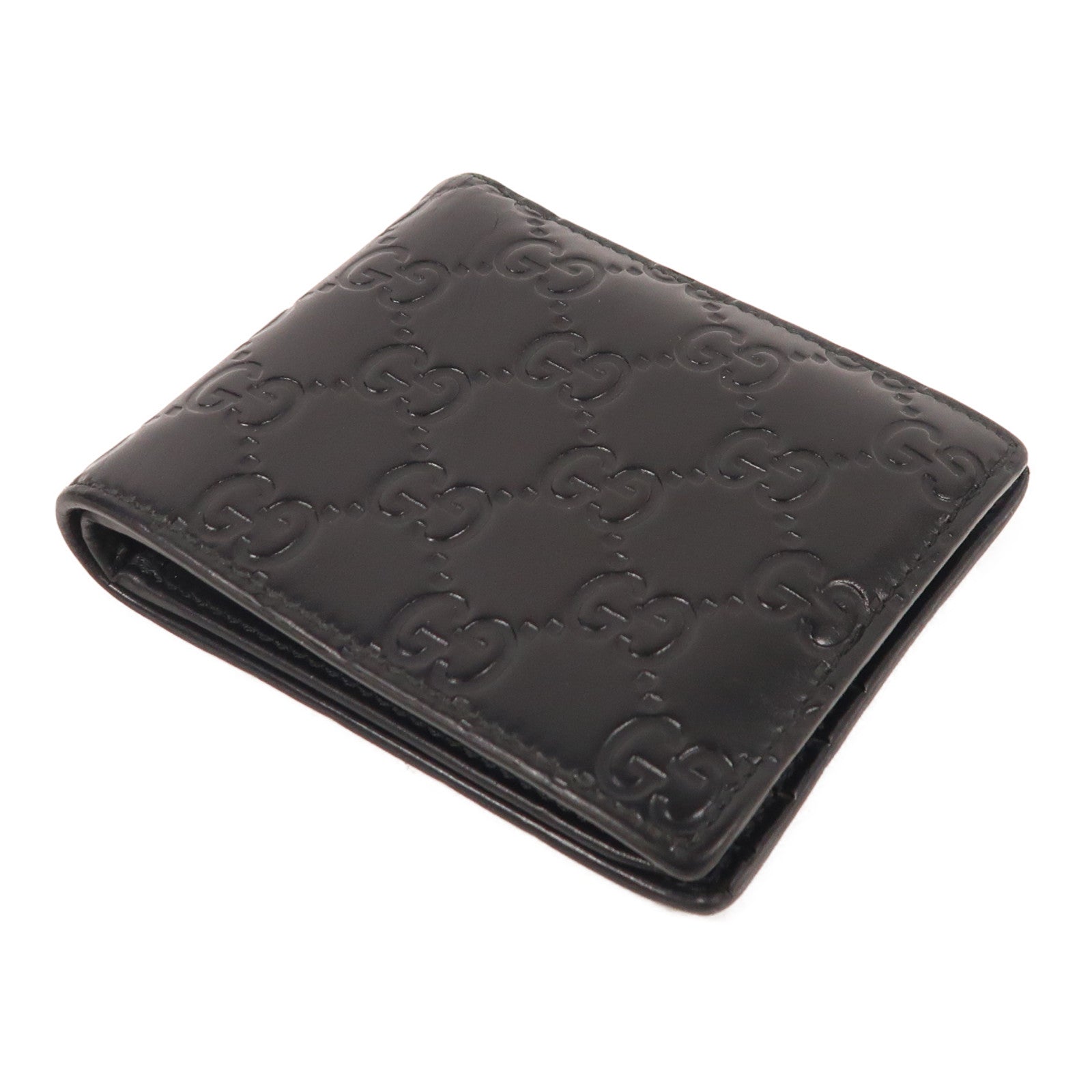 GUCCI 【激減優惠】牛皮皮革Signature Wallet錢包