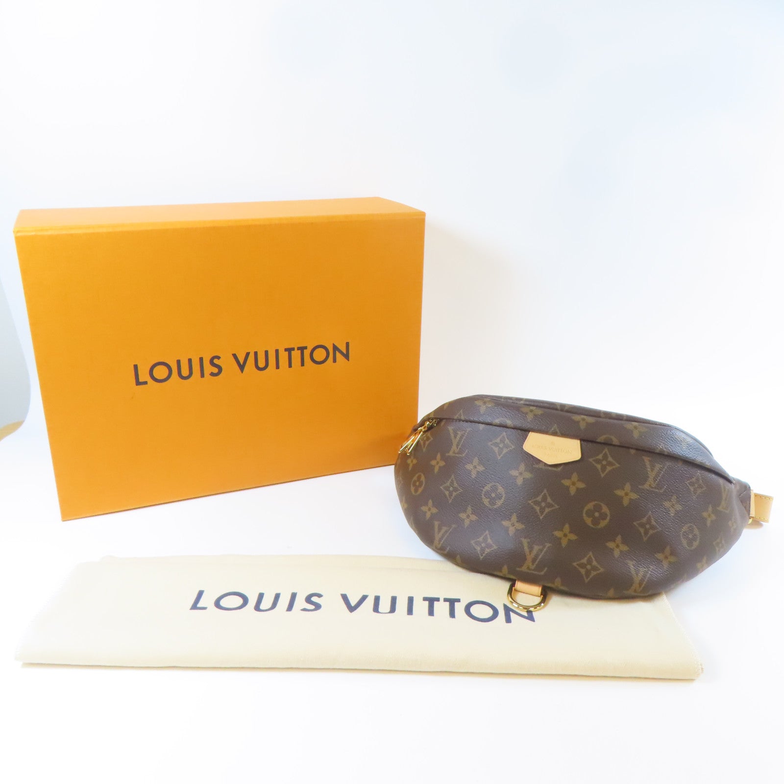 LOUIS VUITTON Monogram Bumbag金扣腰包啡色