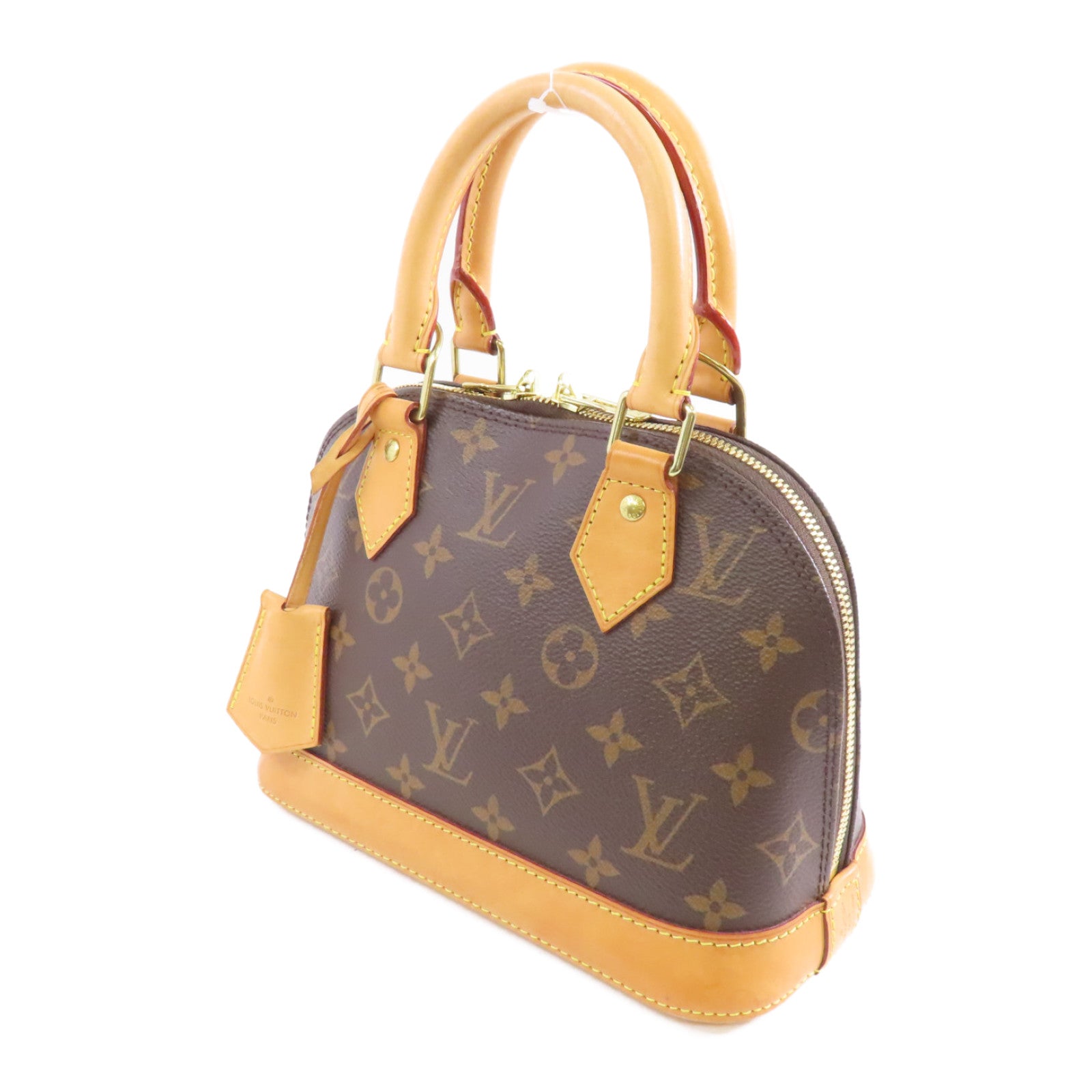 LOUIS VUITTON Monogram Alma BB金扣手挽肩背兩用袋啡色
