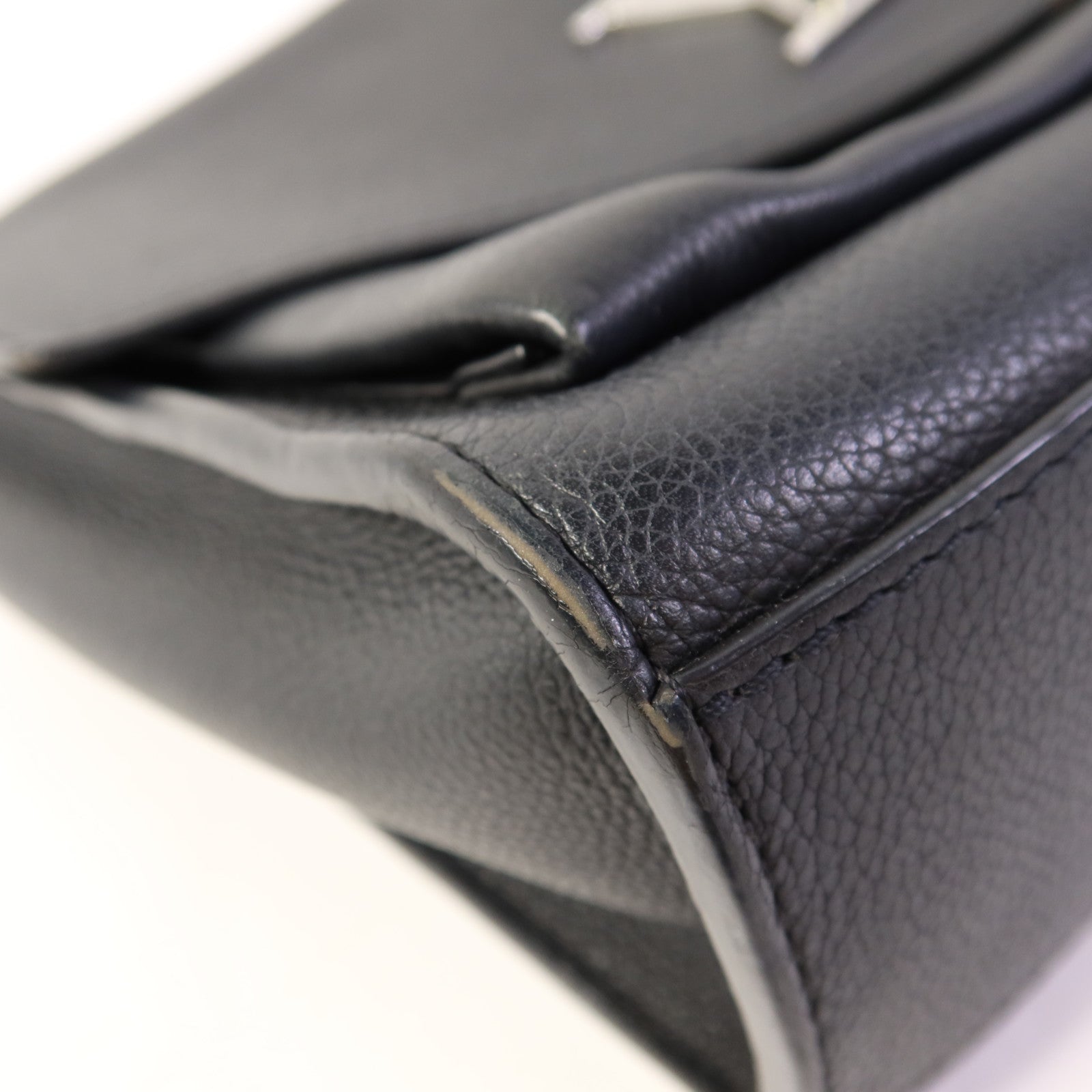 LOUIS VUITTON 牛皮皮革Mylockme銀扣鏈帶肩背袋