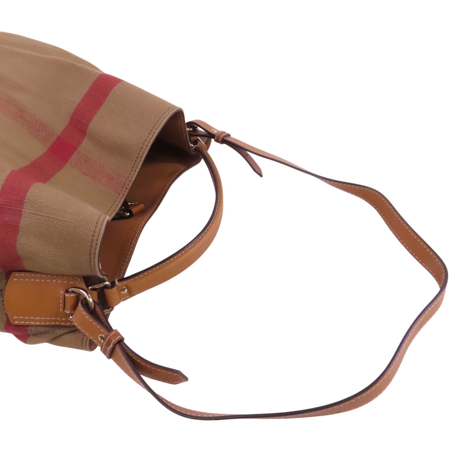 BURBERRY 帆布2Way Shouldre Bag金扣手挽肩背兩用袋